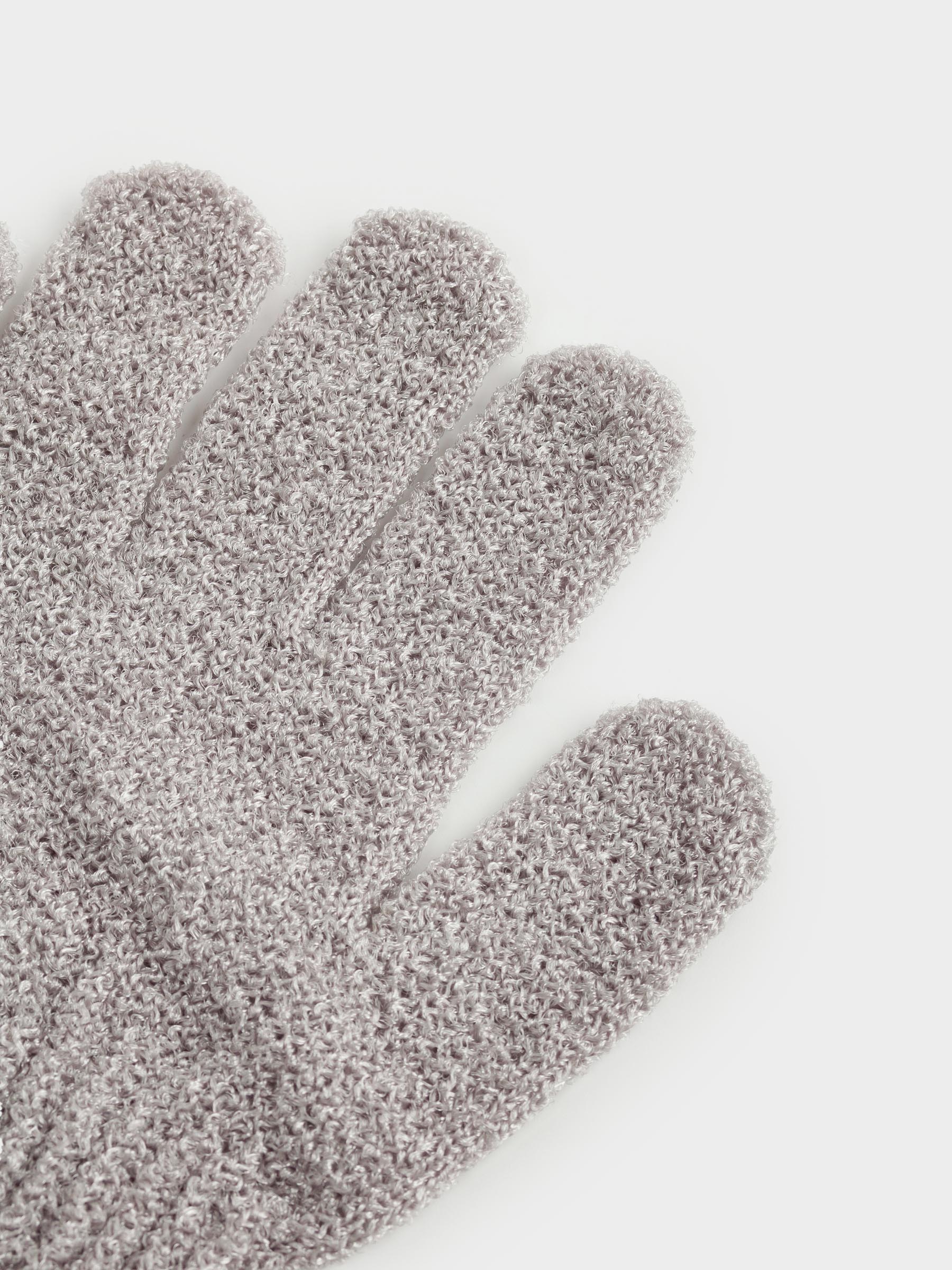 Перчатка для мытья тела, 19 см, 2 шт, нейлон, серая, Gentle spa, image-3