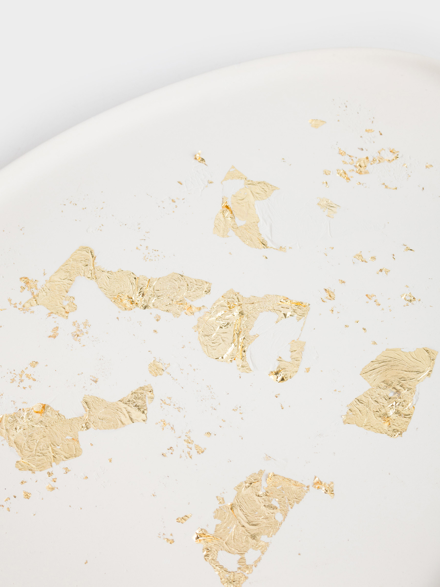 Блюдо декоративное, 25х20 см, гипс/фольга, бежево-золотистое, Antic gold, image-4