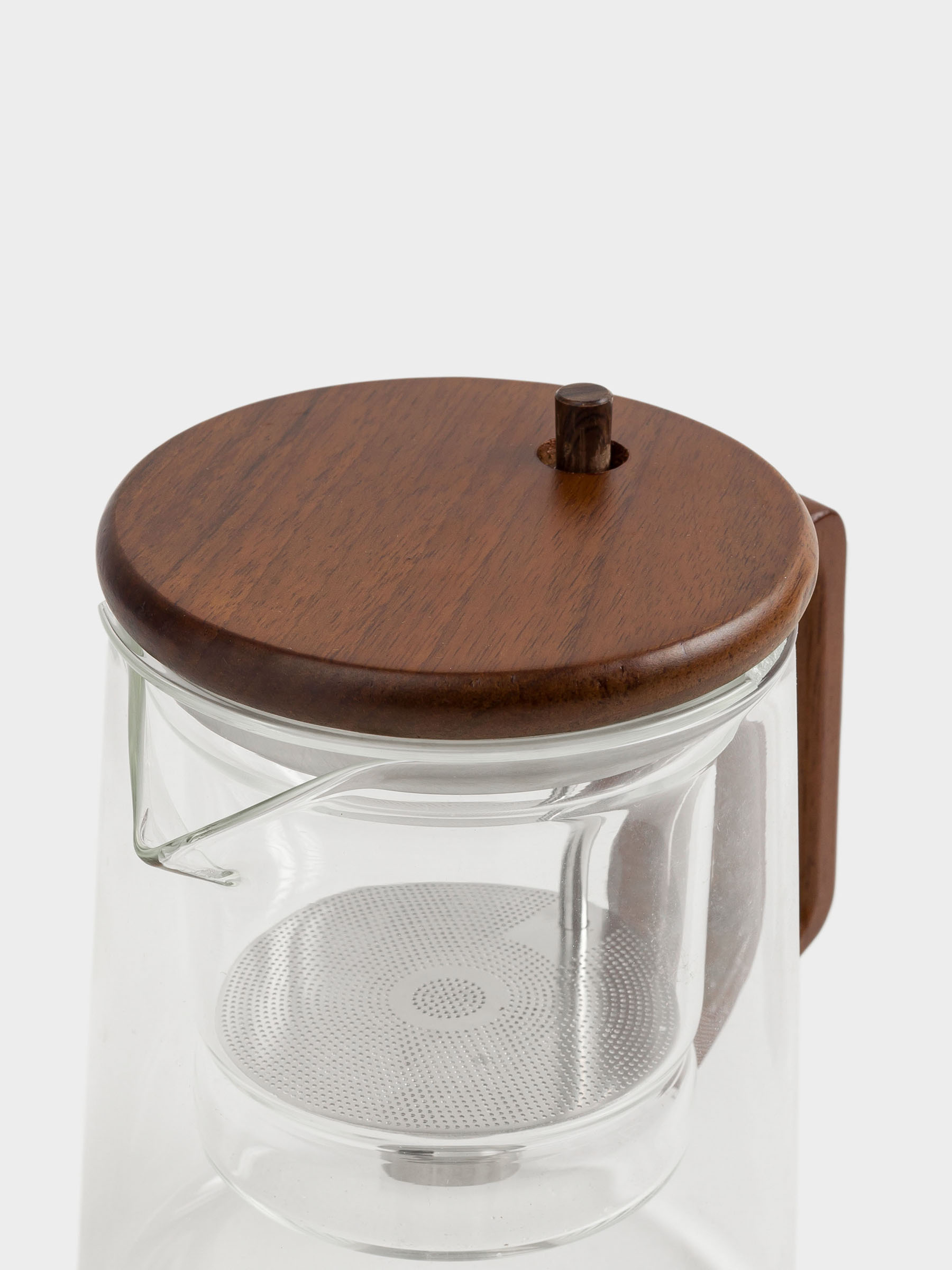 Чайник заварочный, 600 мл, стекло Б/дерево, Clear wood, image-8