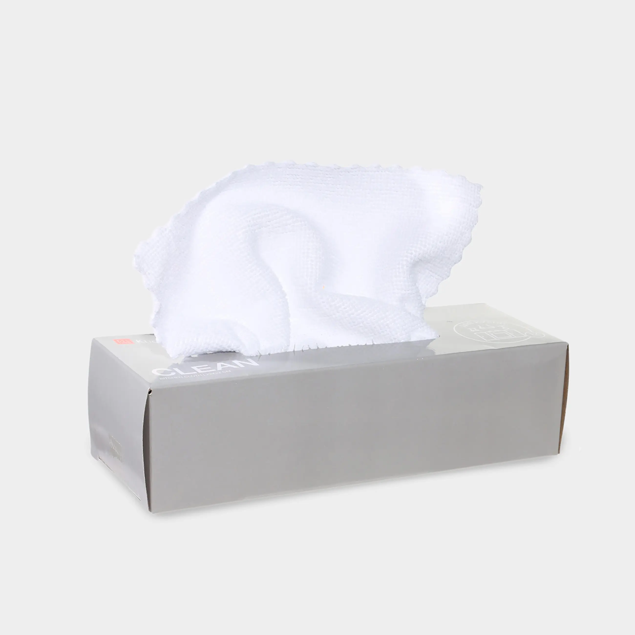 Ас үйге арналған шүберек, 22х22 см, 12 дана, микрофибра, ақ, Clean