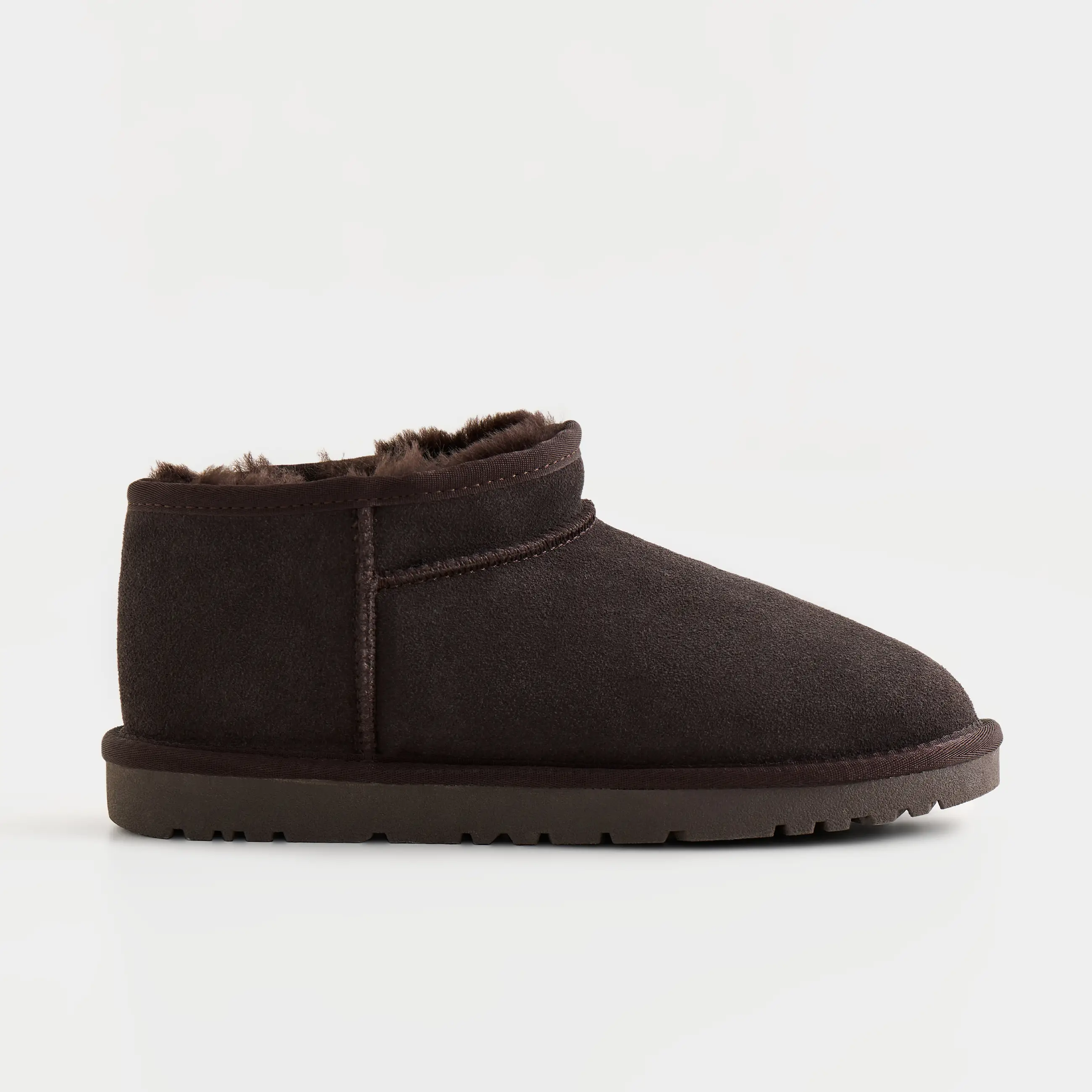 Угги женские, р. 37, замша/шерсть, коричневые, Suede