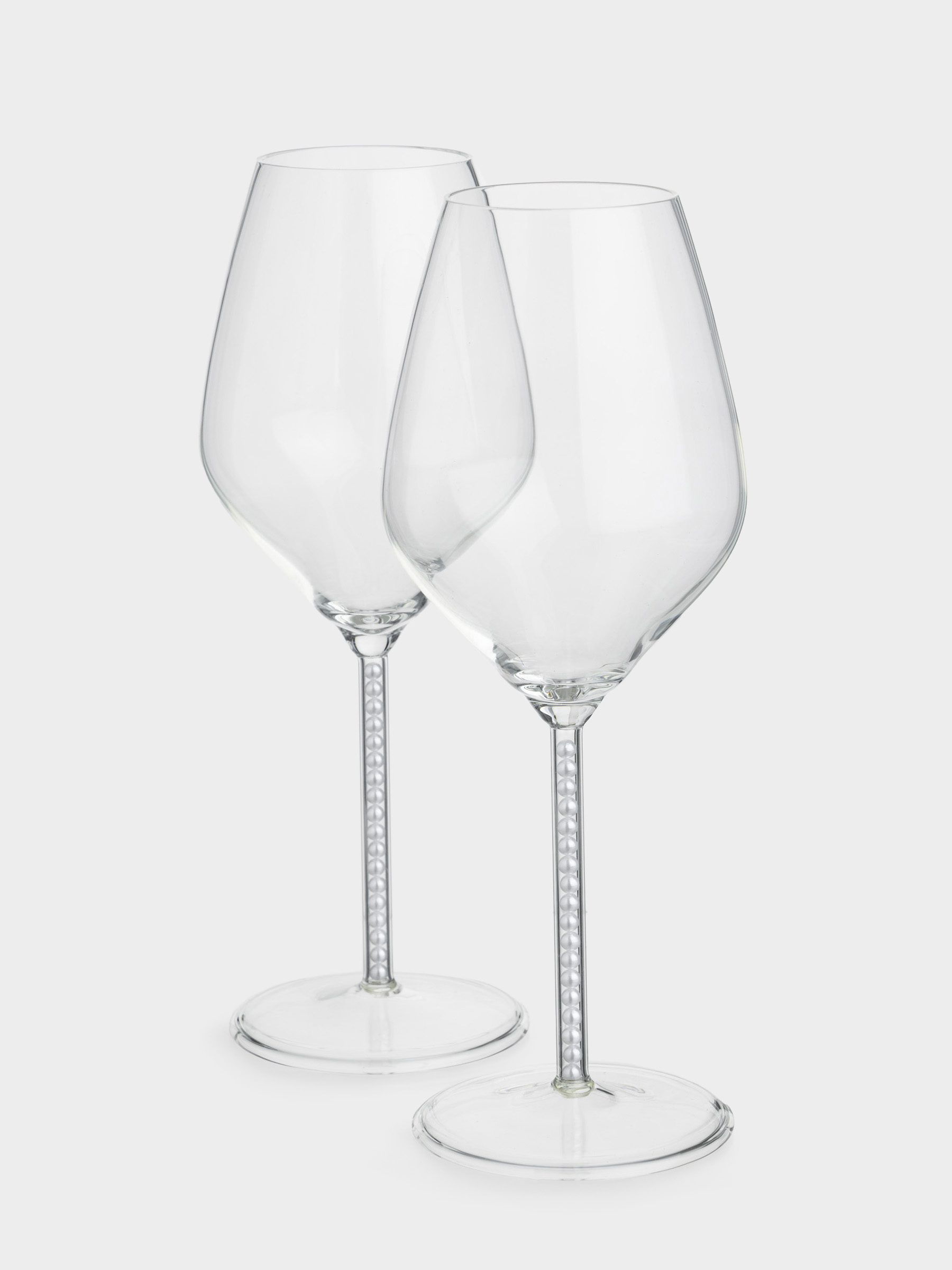 Шарап бокалы, 450 мл, 2 дана, інжу-маржаны бар, шыны/пластик, Crystal pearl, image-2