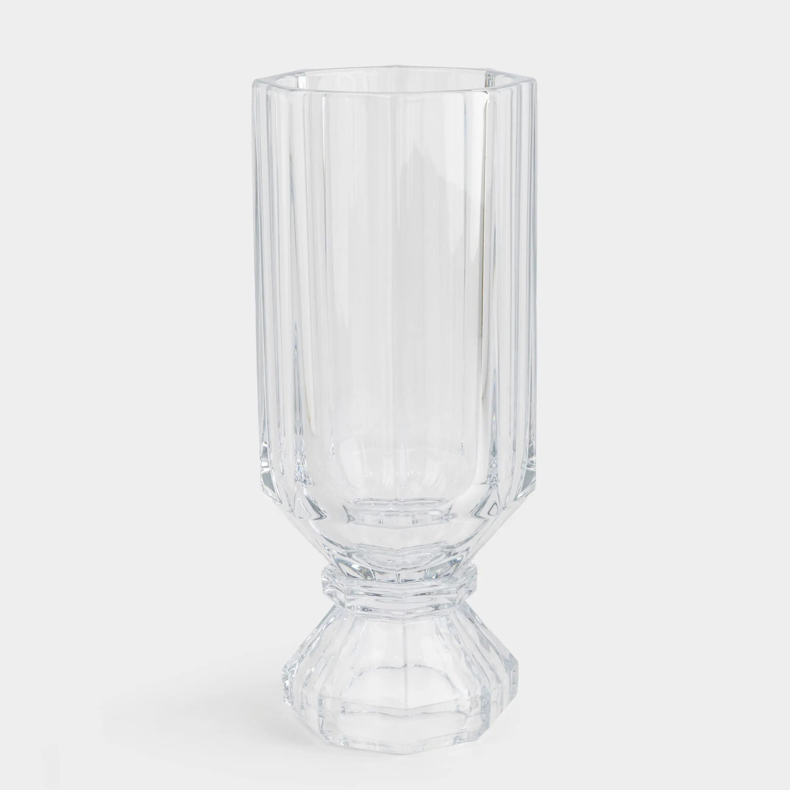 Гүл вазасы, 36 см, шыны, Қырлар, Terlano