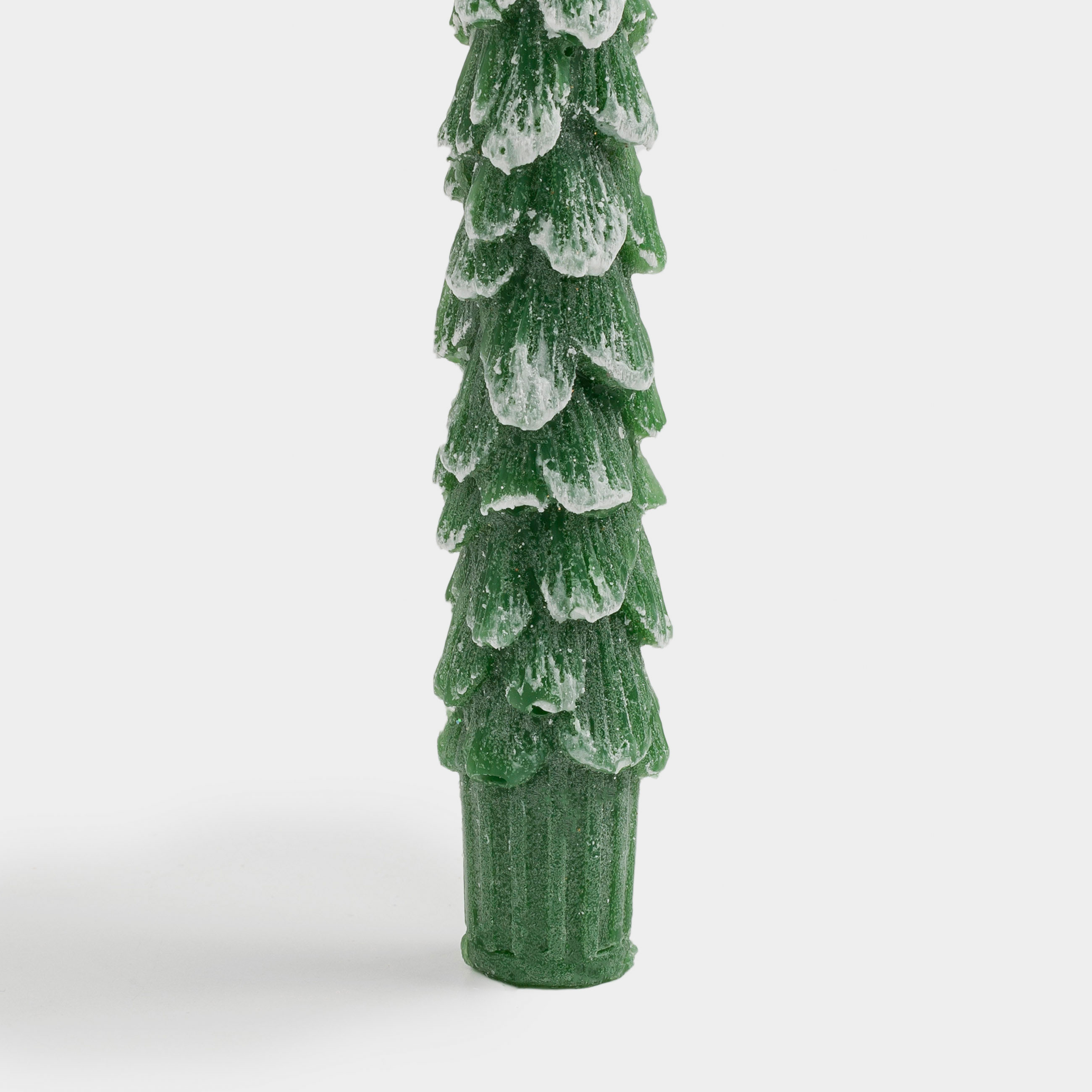 Свеча, 25 см, 2 шт, тонкая, зеленая, Ель, Fir candle, image-1