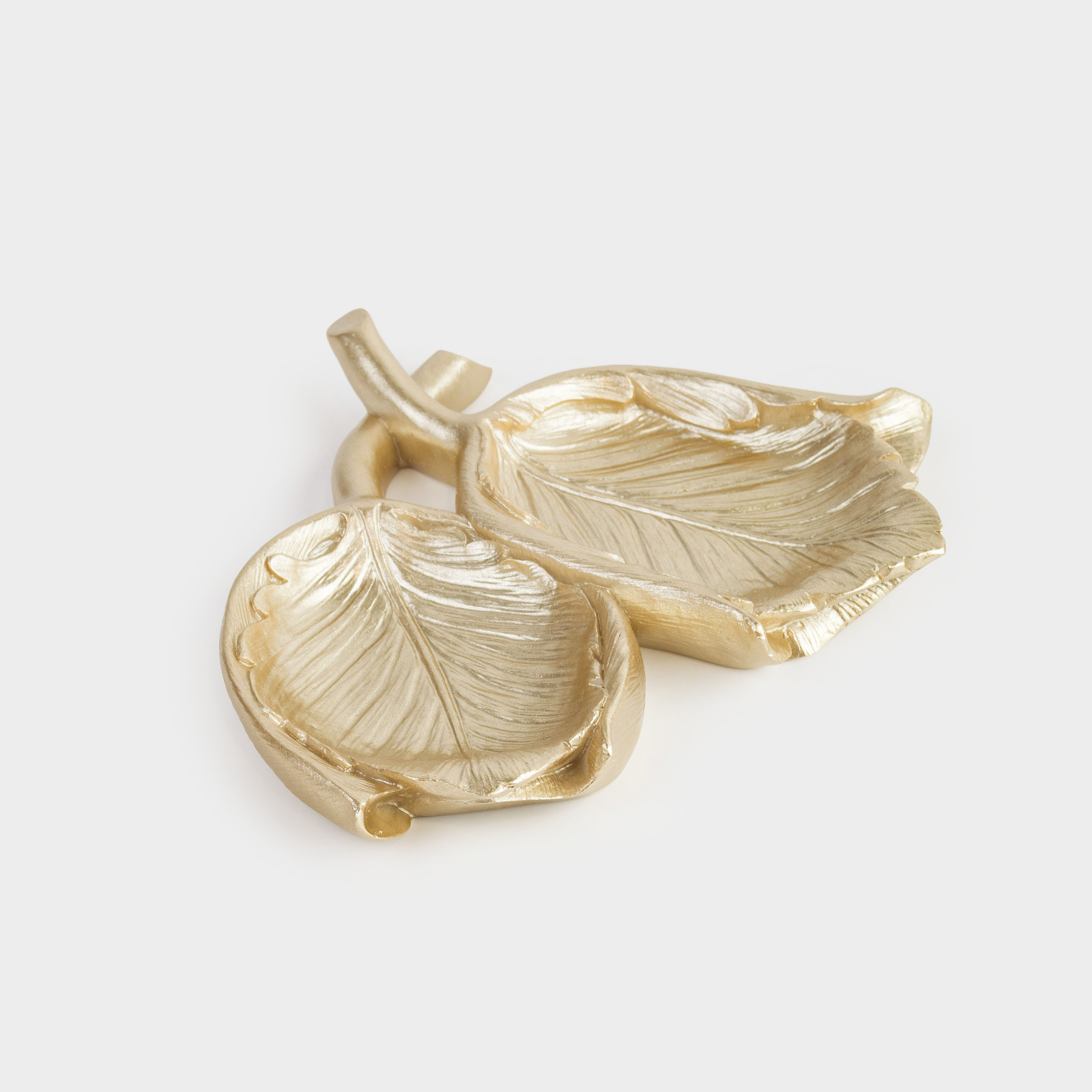 Сәндік ыдыс, 18х16 см, полирезин, алтын, Қызғалдақтар, Fantastic gold, image-3