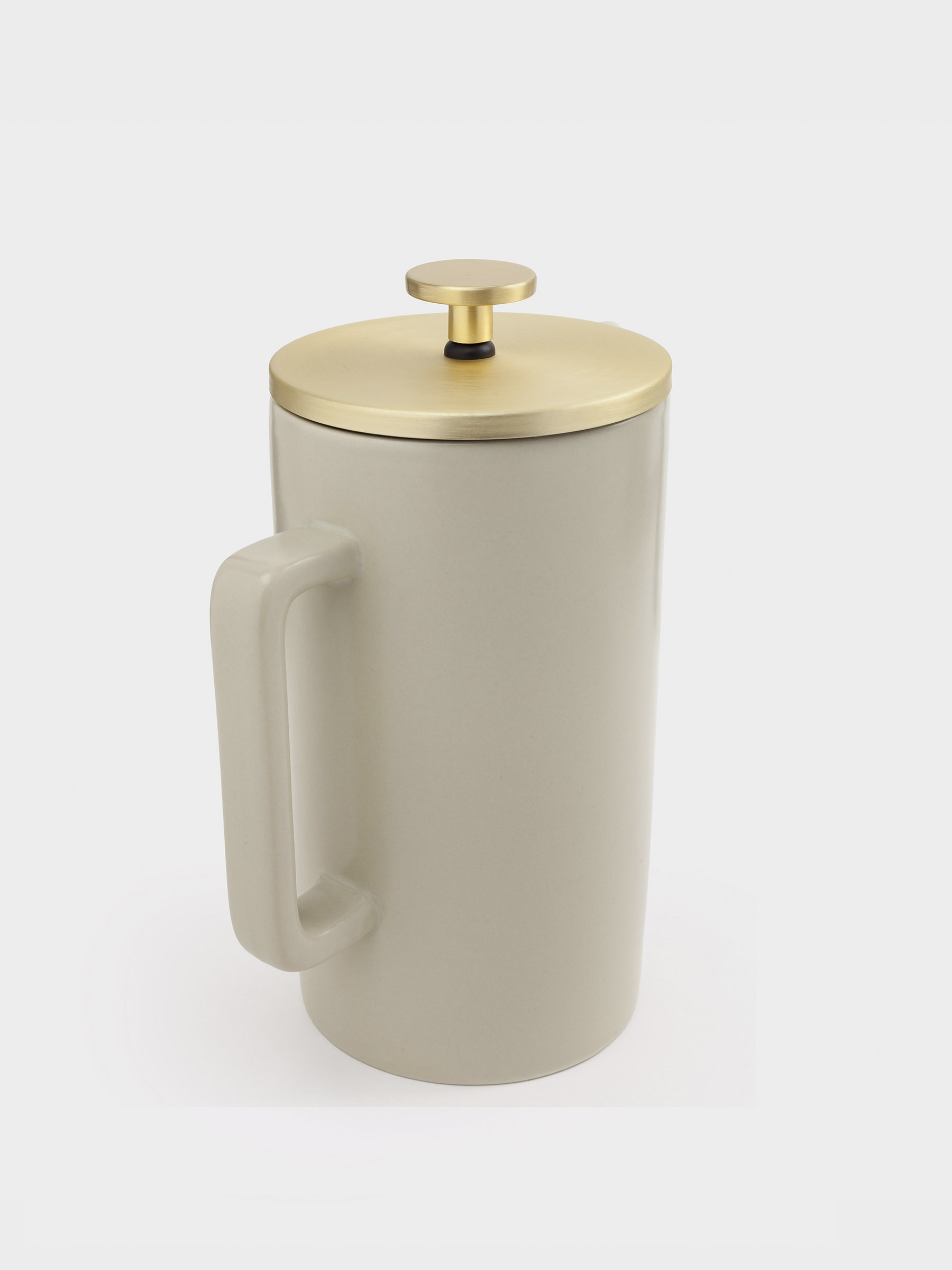 Френч-пресс, 700 мл, керамика/сталь, бежево-золотистый, Latte, image-2