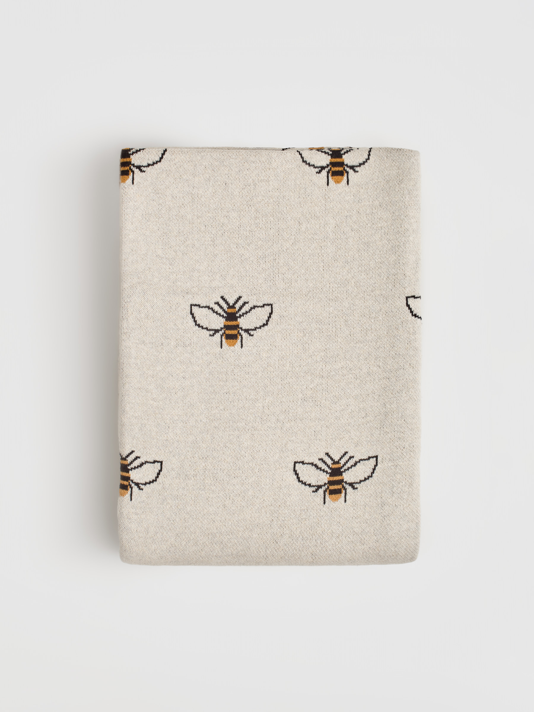 Көрпе, 130х170 см, мақта, бежевый, аралар, Honey