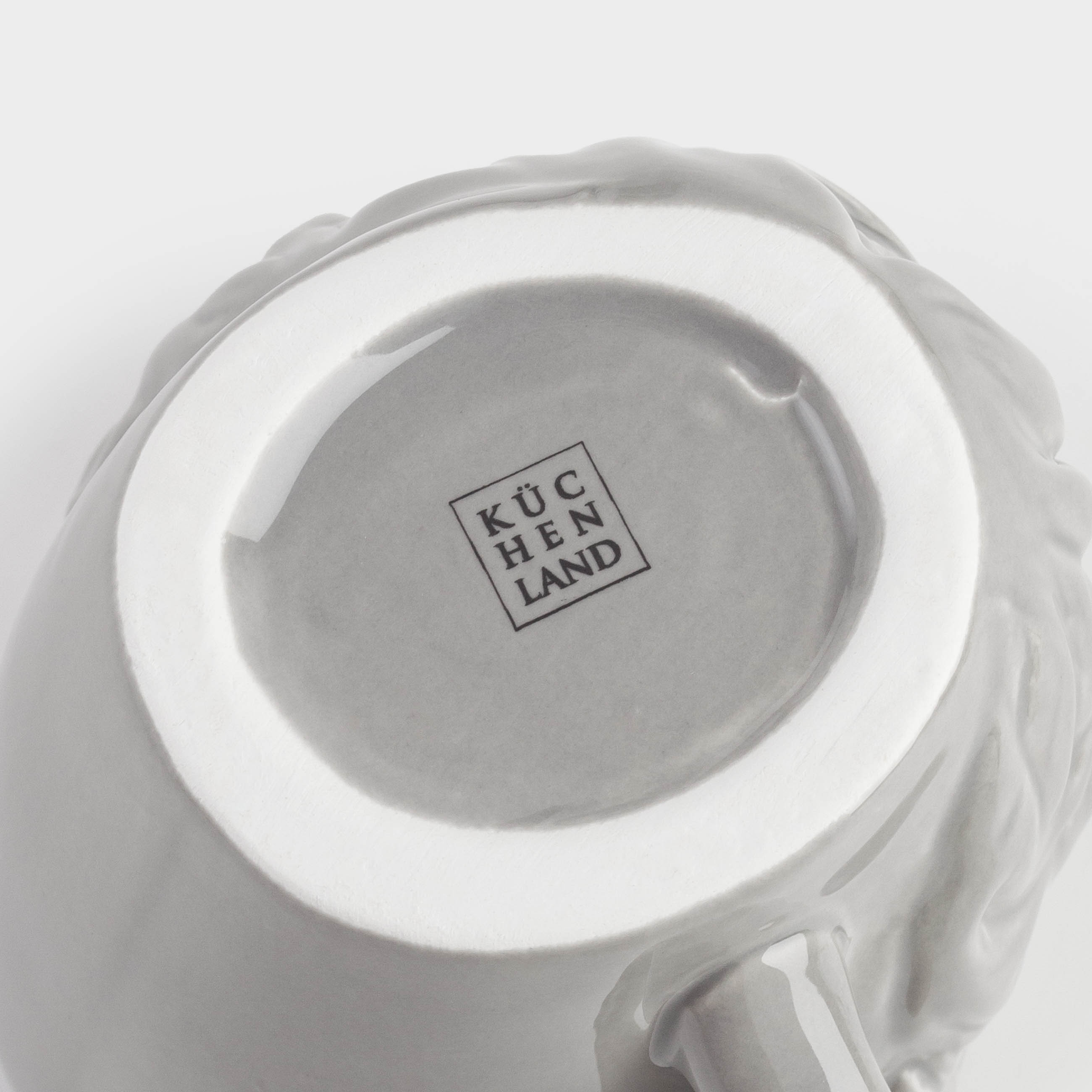 Саптыаяқ, 450 мл, керамика, сұр, Сақалды адам, Brutal, image-3