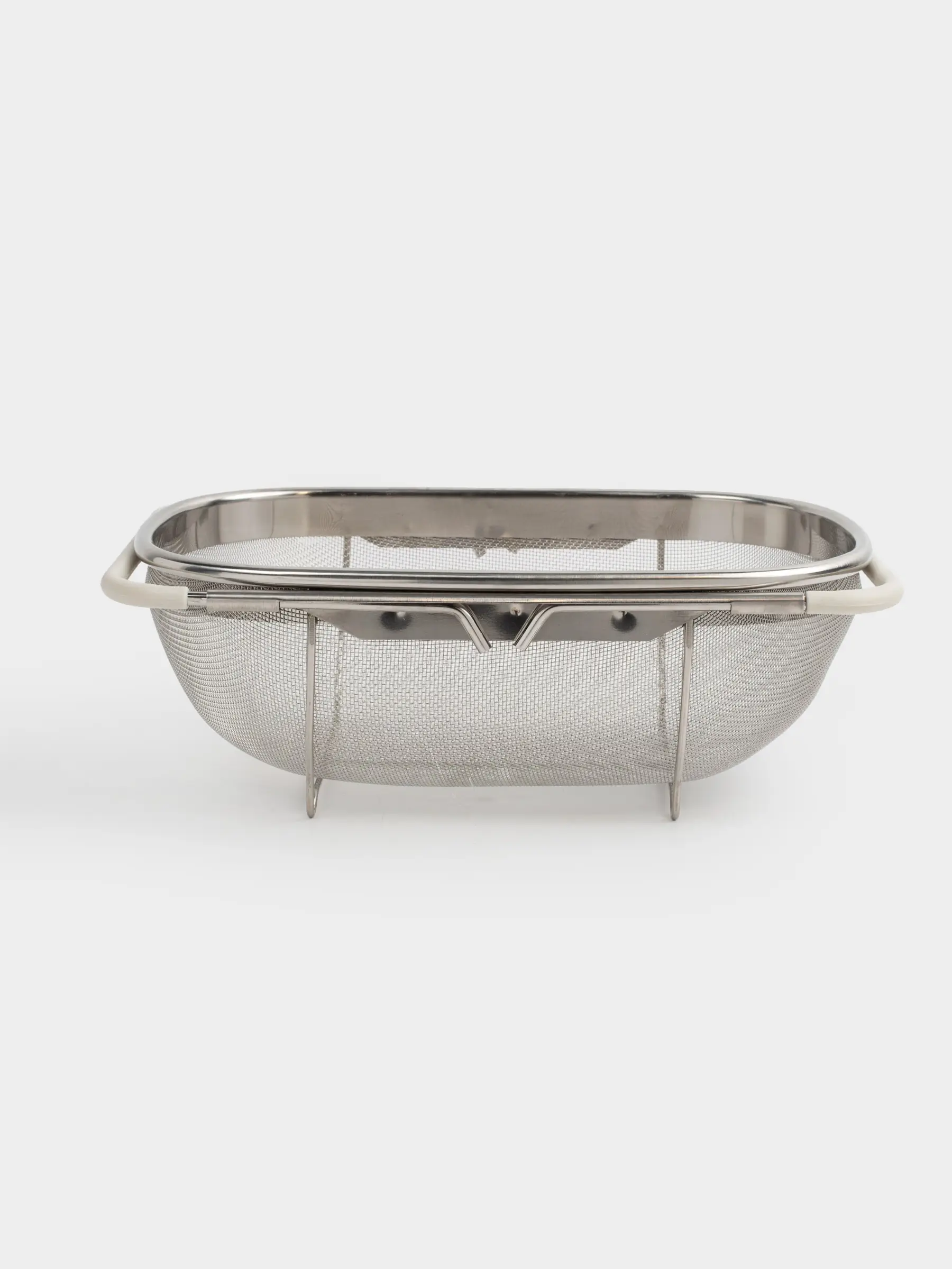 Дуршлаг, 27/40х18 см, шұңғылшаға арналған, жылжымалы, болат/ПВХ, сарғылт-қоңыр, Tammy