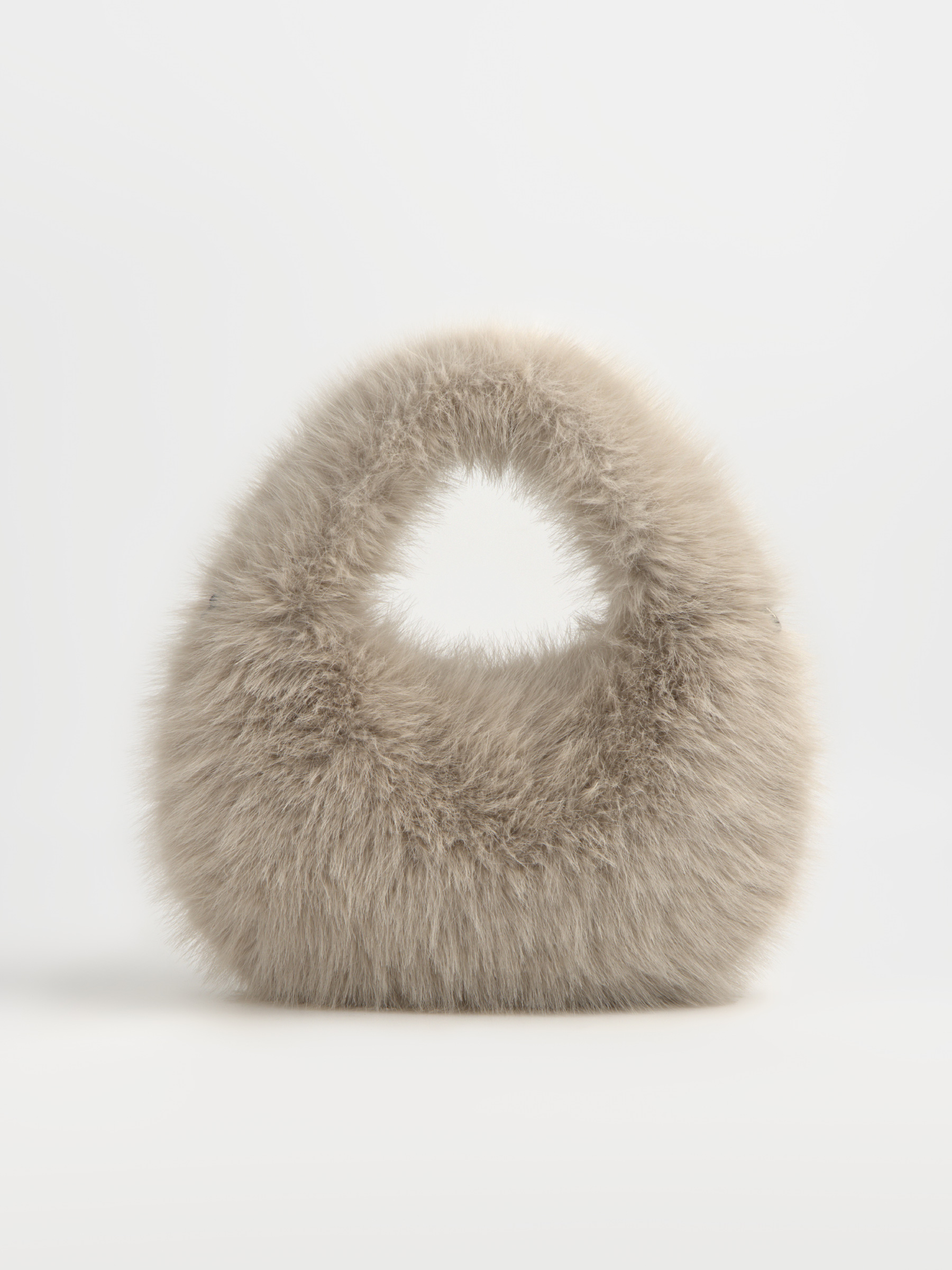 Сумка женская, 33х20 см, с ручкой, искусственный мех, бежевая, Bushy beauty, image-5