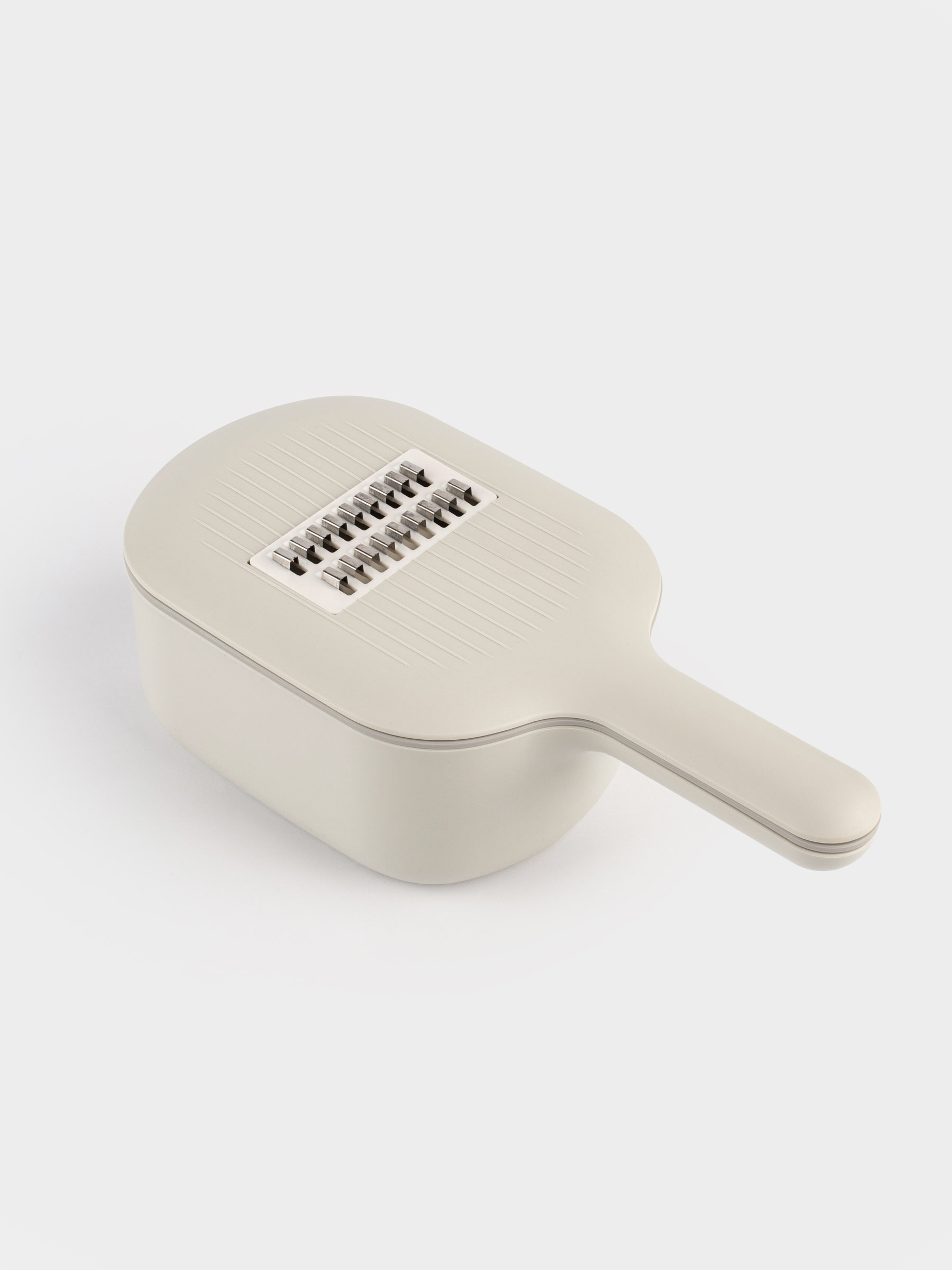 Үккіш, 29х14 см, 4 саптама, контейнері бар, тұтқасы бар, пластик/Болат, сұр, Matto, image-1