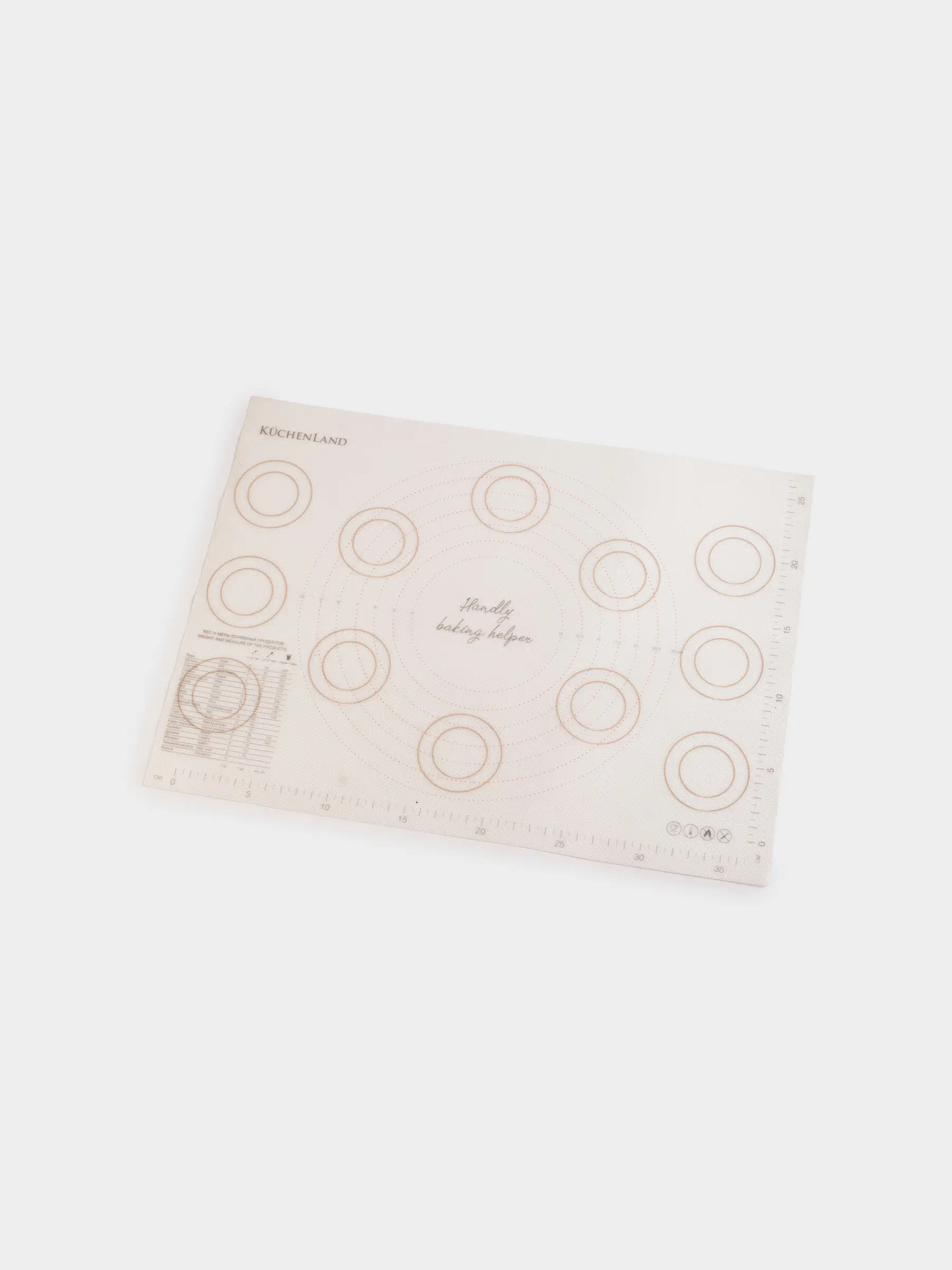 Пісіру төсеніші, 30х40 см, силикон, сұр, Bakery