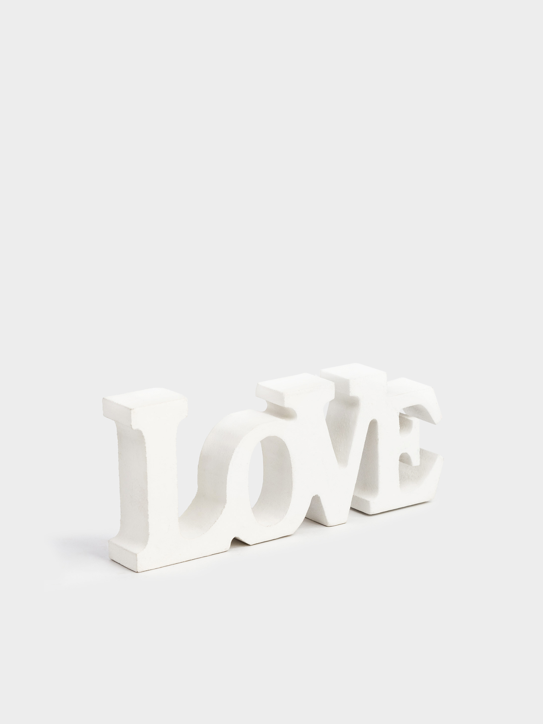 Мүсін, 14х6 см, ағаш, ақ, Love, image-2