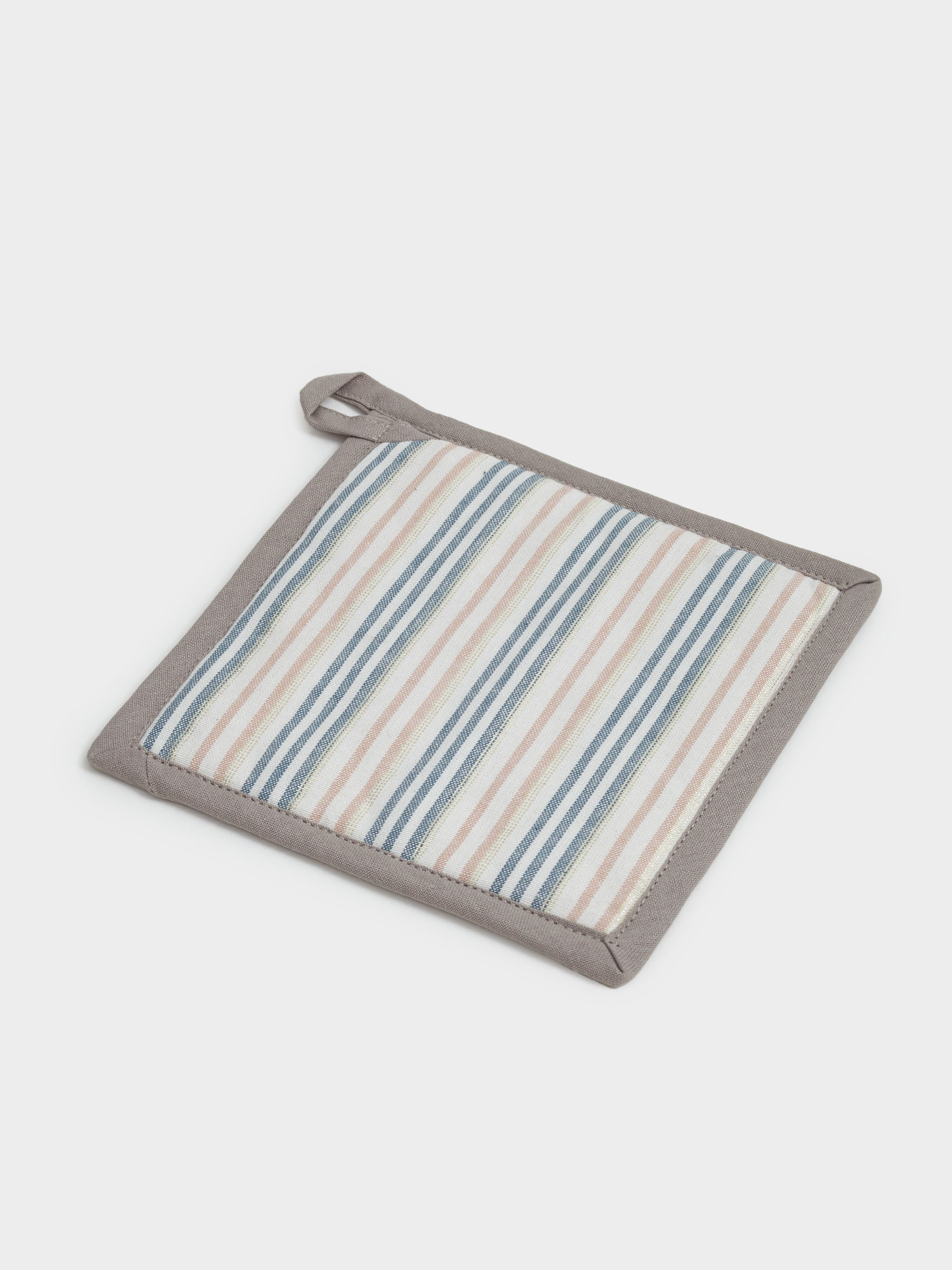 Прихватка, 20х20 см, хлопок, молочная, Полосы, Stripes kitchen, image-2
