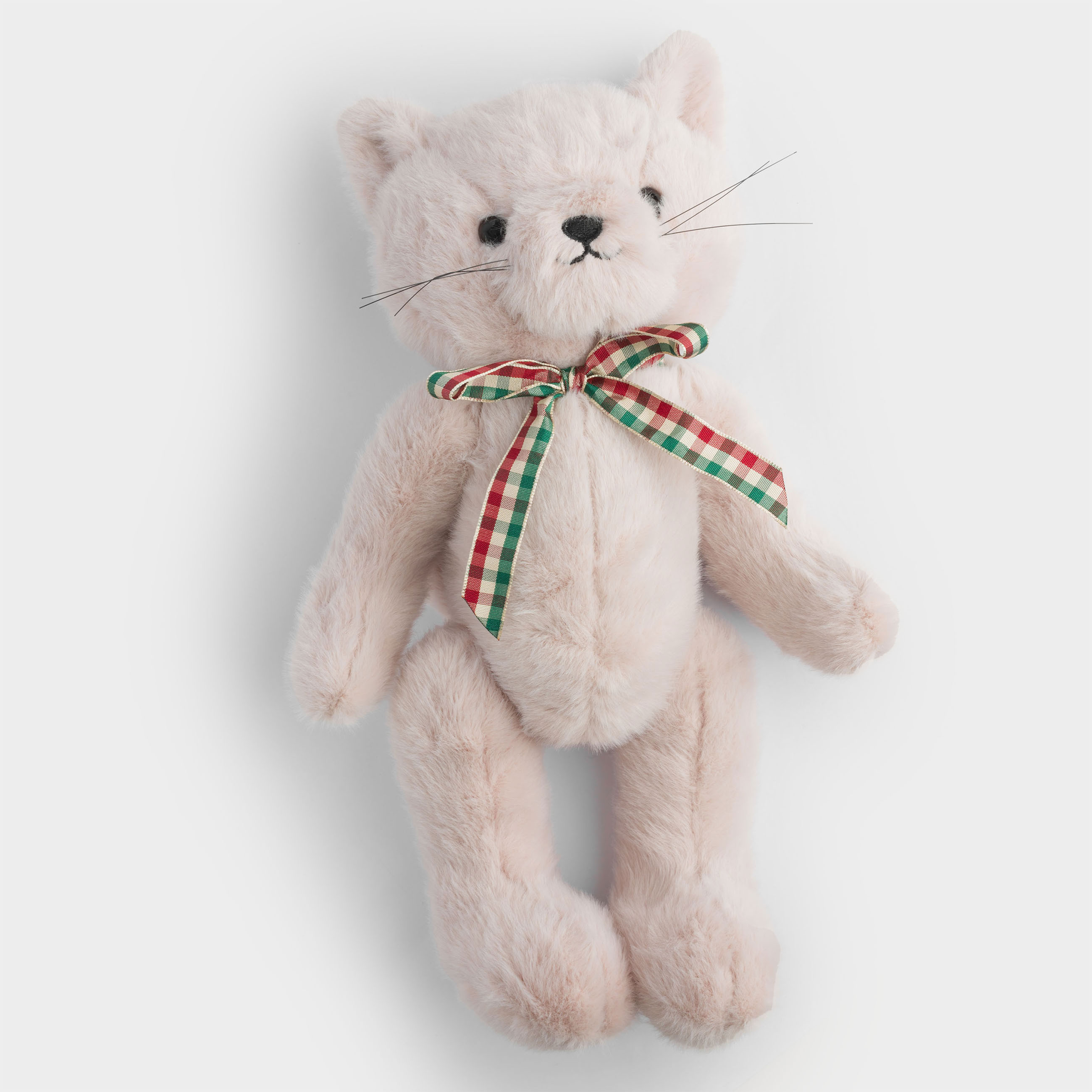 Игрушка, 35 см, мягкая, с подвижными лапами, полиэстер, бежевая, Кот, Cat, image-4