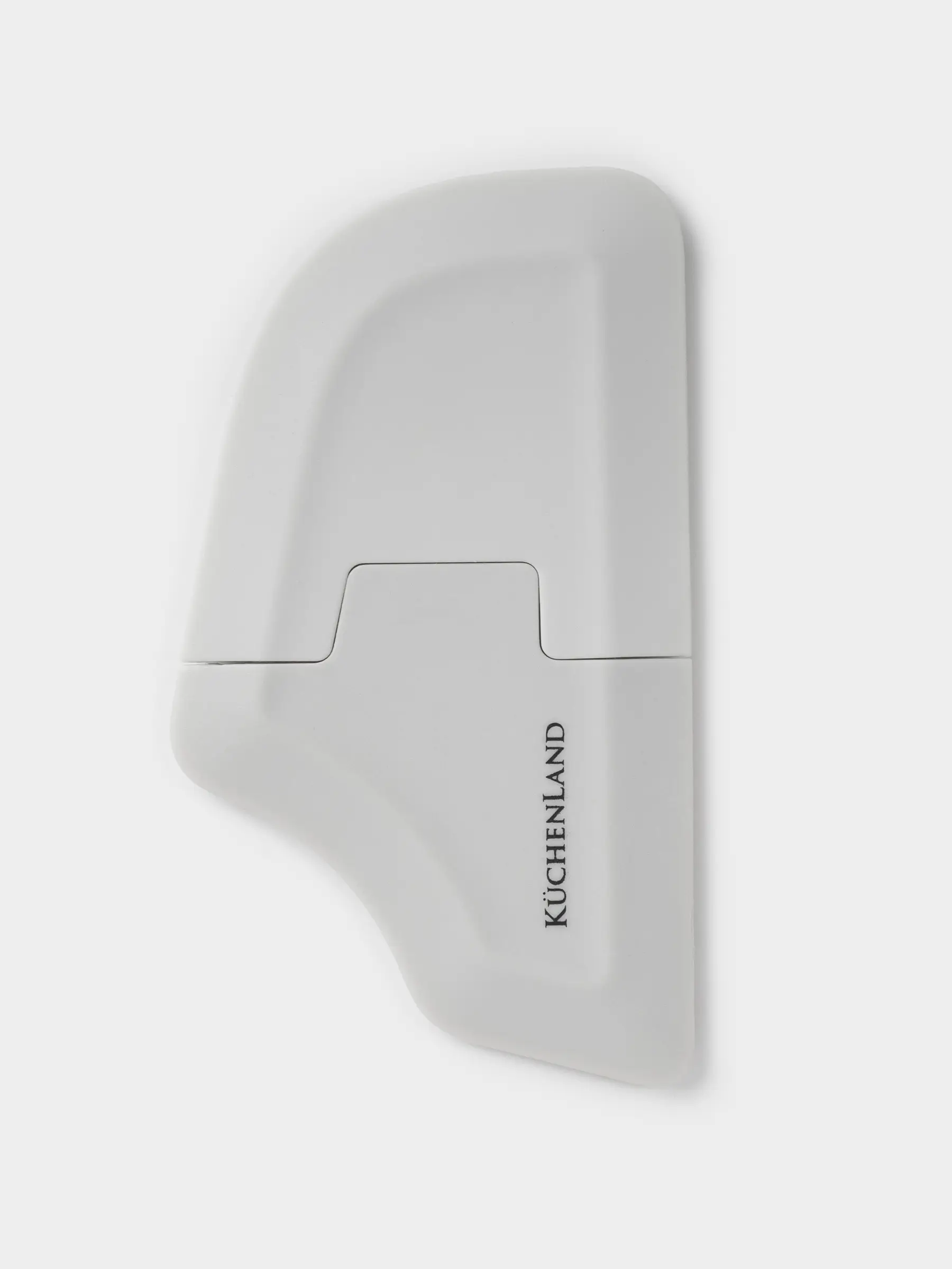 Скребок для мытья на кухне, 11 см, 2 насадки, силикон/сталь/пластик, серый, Soft kitchen, image-1