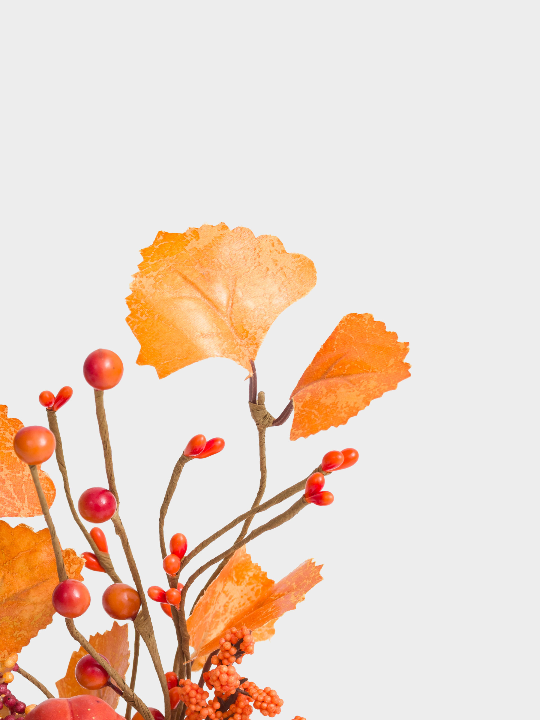 Сәндік бұтақ, 25 см, көбік/полиэстер, Күзгі гүл шоғы, Forest symphony decor, image-4