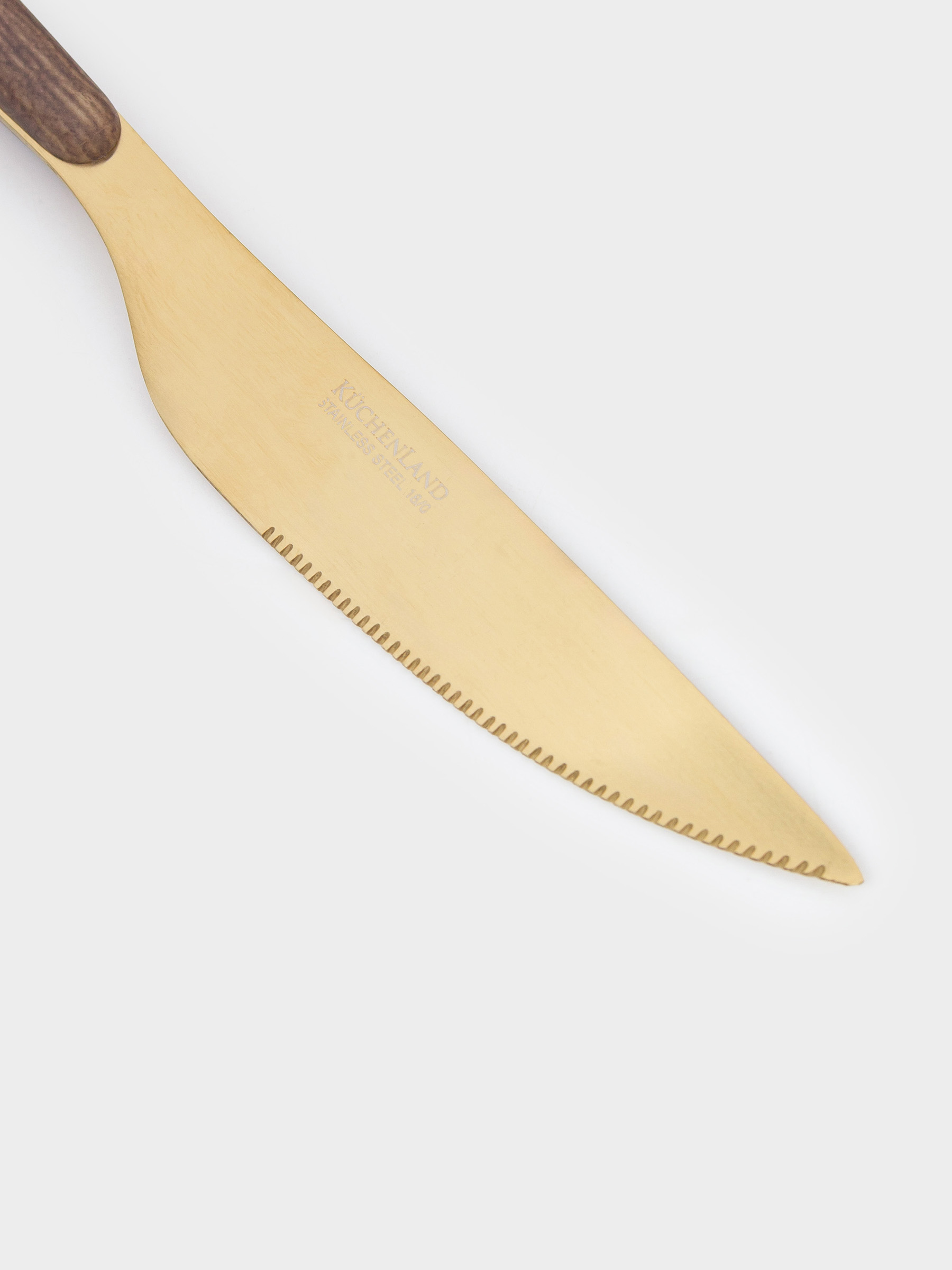 Нож столовый, 2 шт, сталь/пластик, золотисто-коричневый, матовый, Oslo gold, image-5