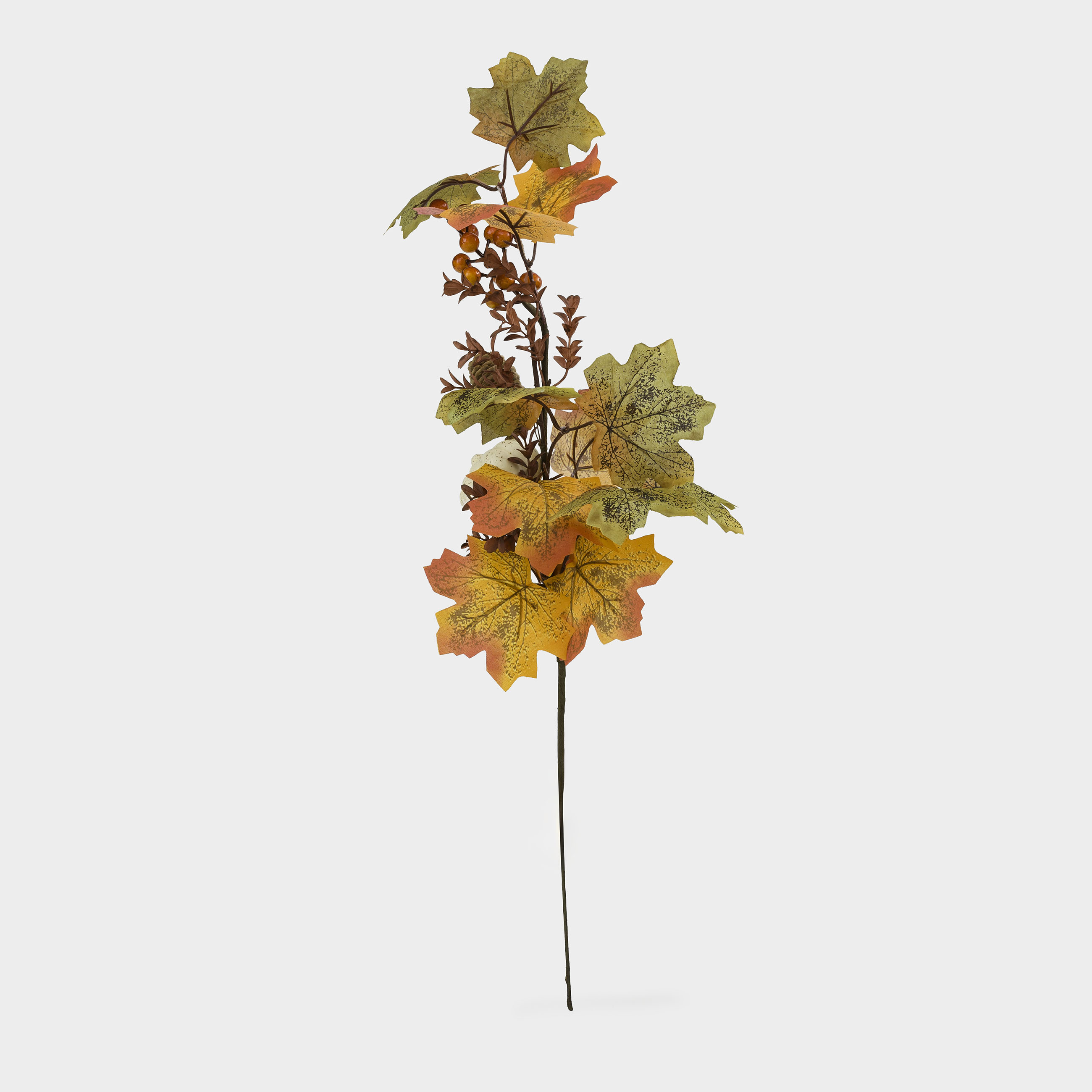 Ветка декоративная, 68 см, полиэстер/пенопласт, Краски осени, Forest symphony decor, image-0