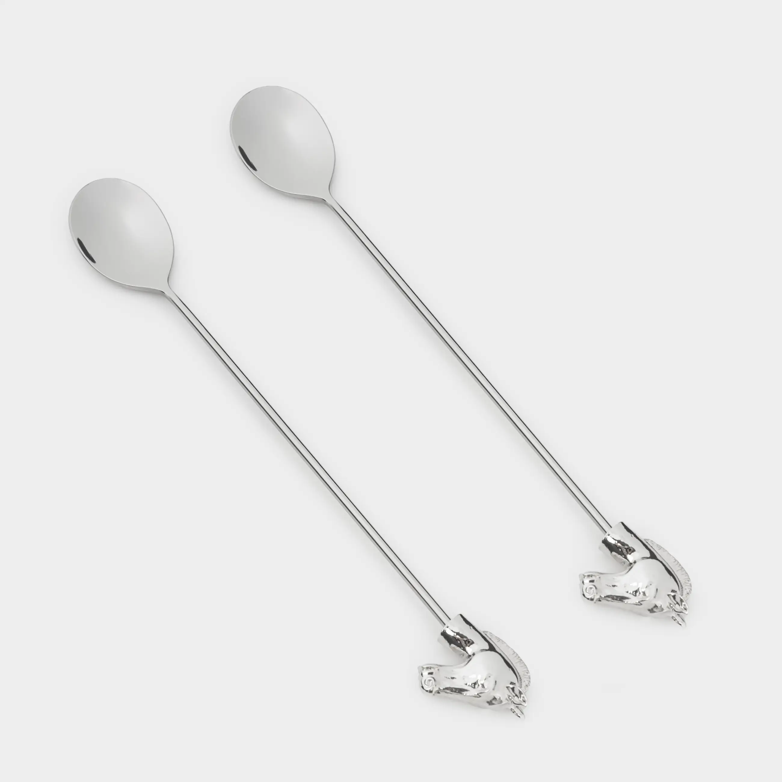 Десерт қасығы, 15 см, 2 дана, болат, Жылқы, Horse silver