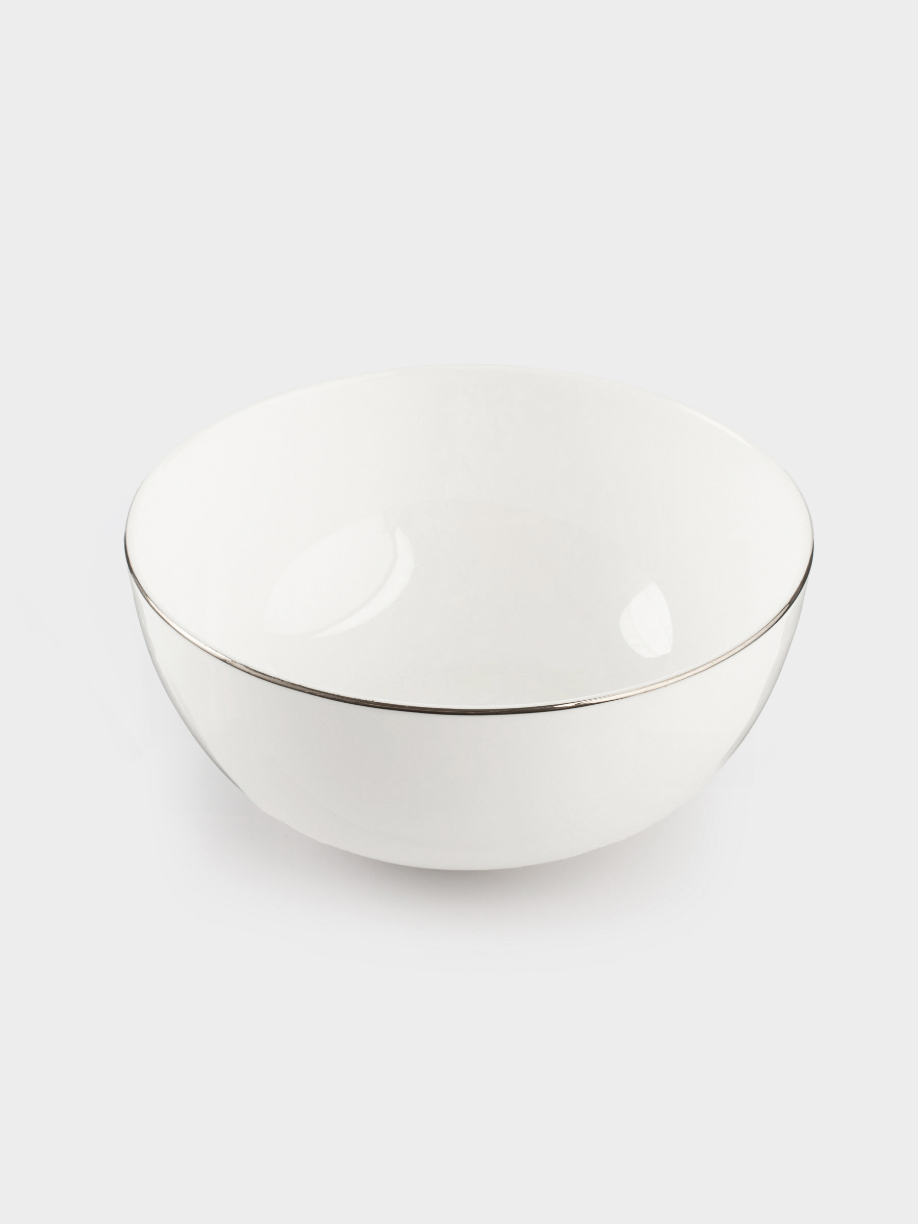 Салатник, 16х7 см, 800 мл, фарфор F, белый, Ideal silver, image-1