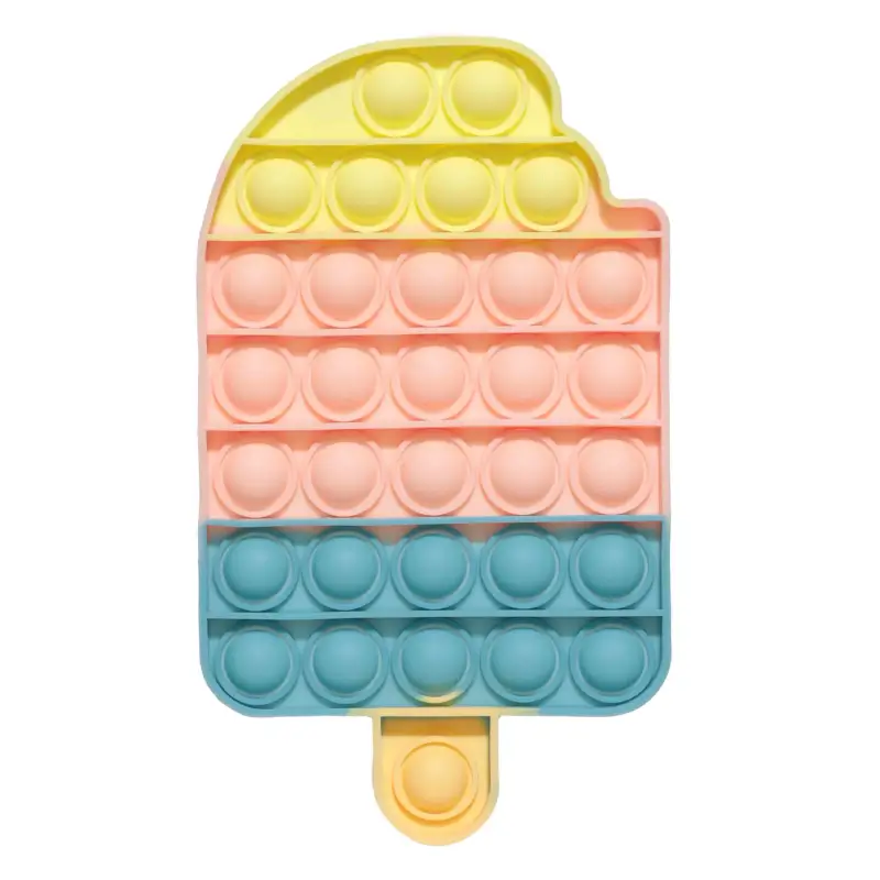 Игрушка-антистресс Pop-it, 18х10 см, силикон, цветная, Мороженое, Pop-it ,image-0