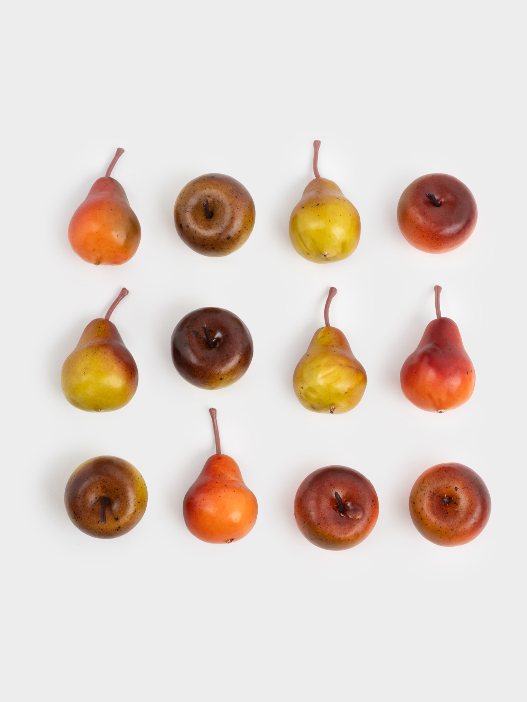 Набор декоративный, 4 см, 12 шт, пенопласт, Яблоко и груша, Fruit decor, image-1