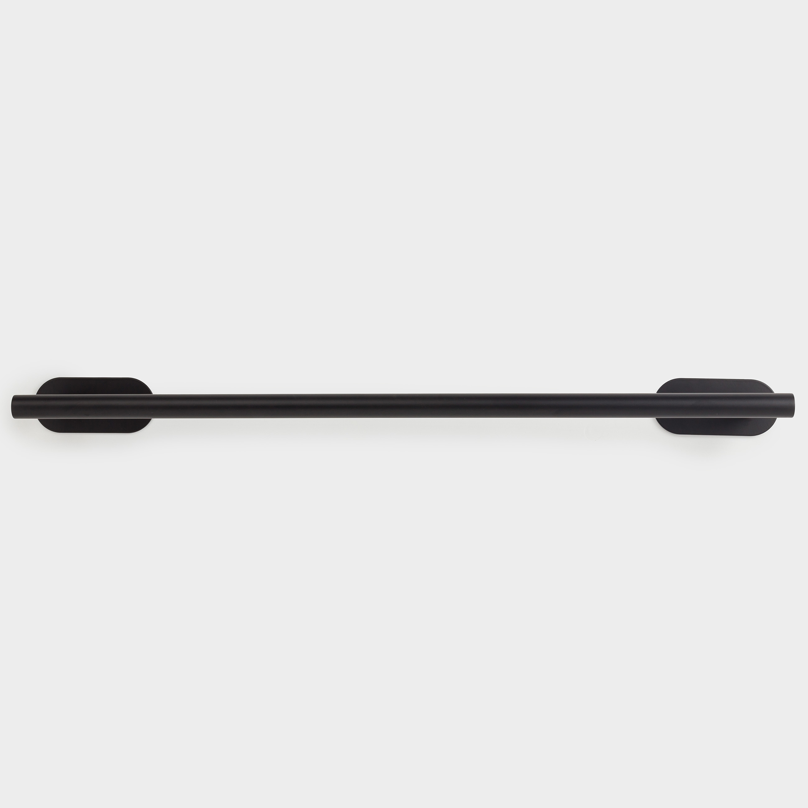 Держатель для полотенца, 50 см, настенный, на липучке, сталь, черный, Total black, image-2