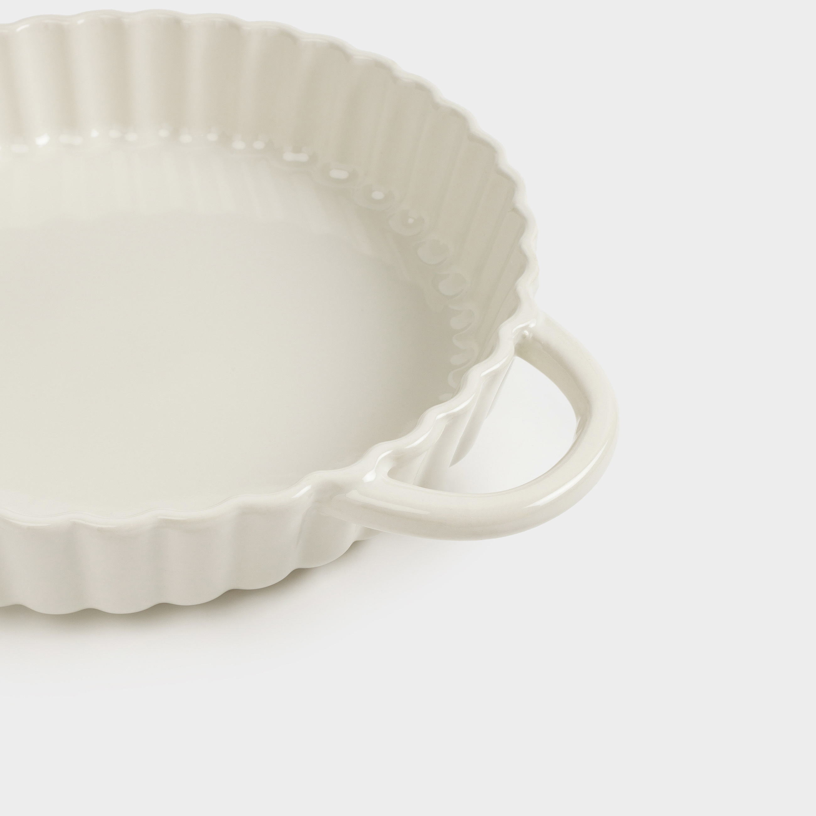 Форма для запекания, 28 см, керамика, круглая, молочная, Cakes ivory, image-6