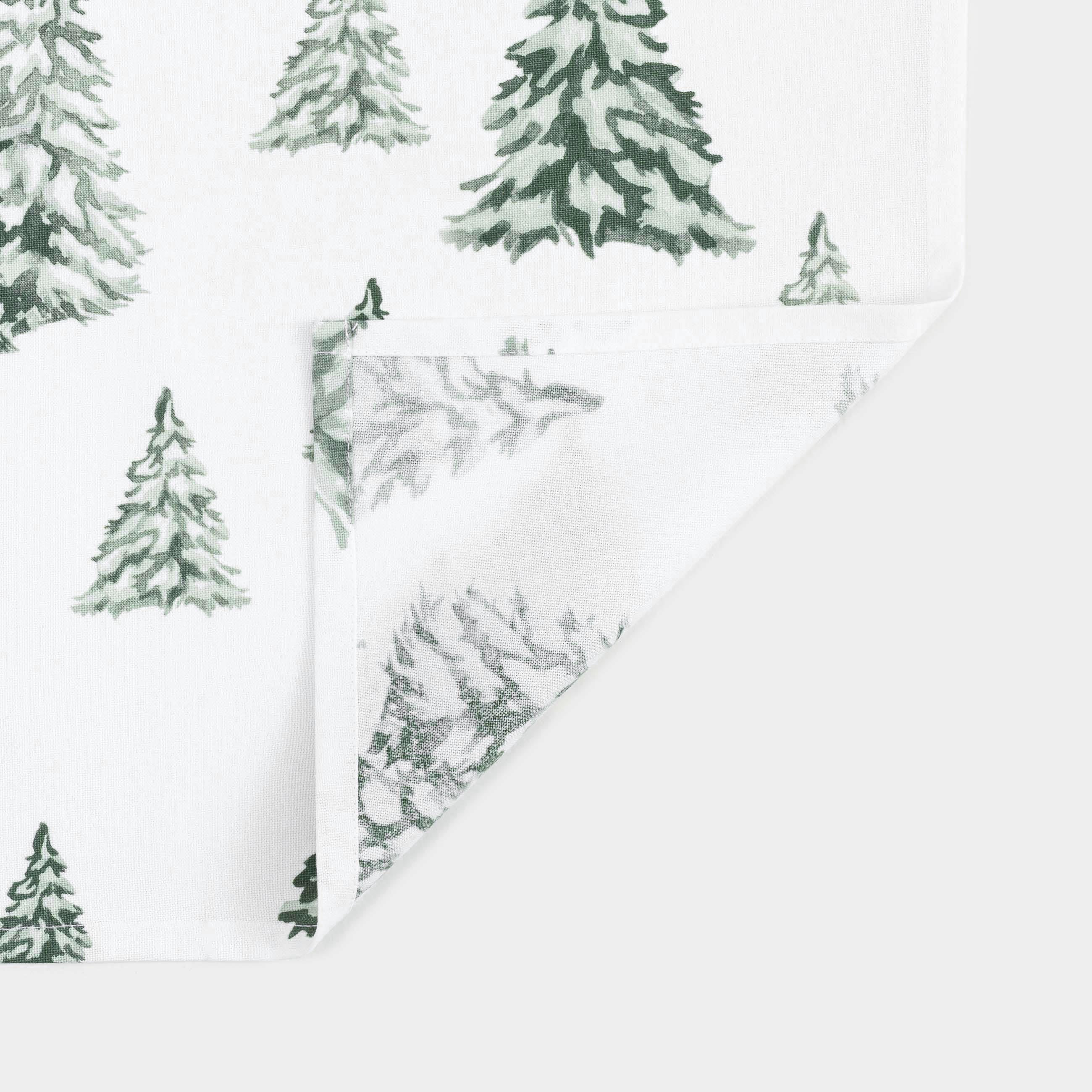 Полотенце кухонное, 40х60 см, хлопок, белое, Ели, Tree, image-0