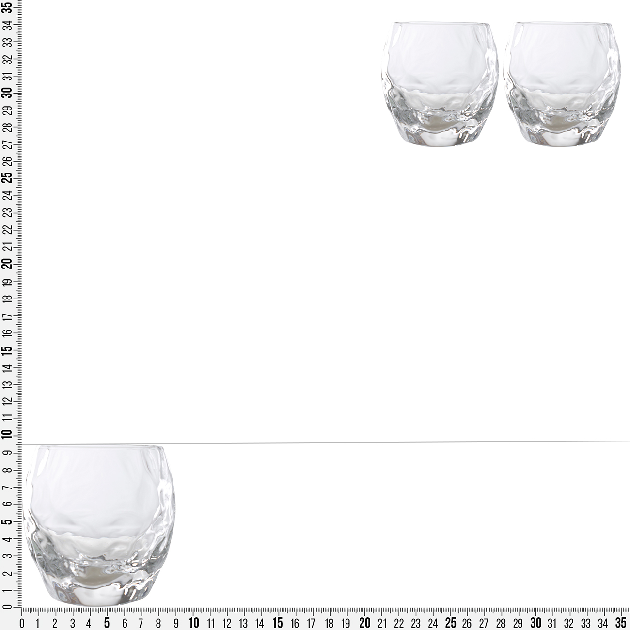 Стакан для виски, 9 см, 350 мл, 2 шт, стекло Р, Concave, image-2