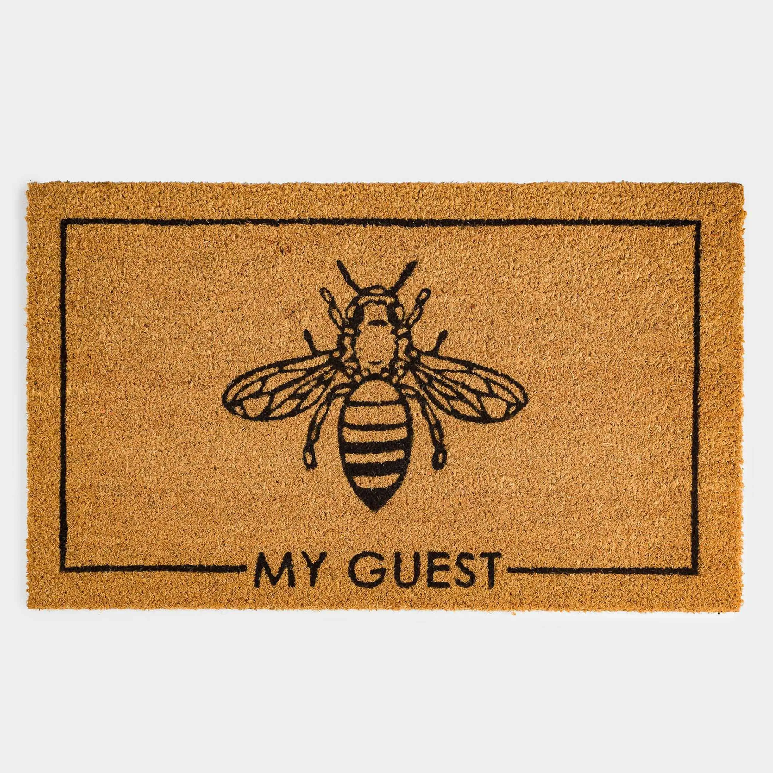 Кілемше, 45x75 см, кокос, сарғылт-қоңыр, My guest, Honey