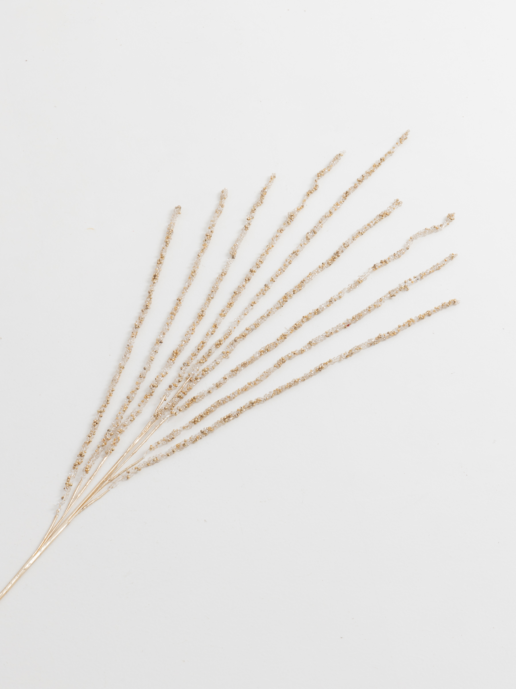 Ветка декоративная, 73 см, пластик/металл, Ледяные золотистые прутья, Crystal decor, image-3