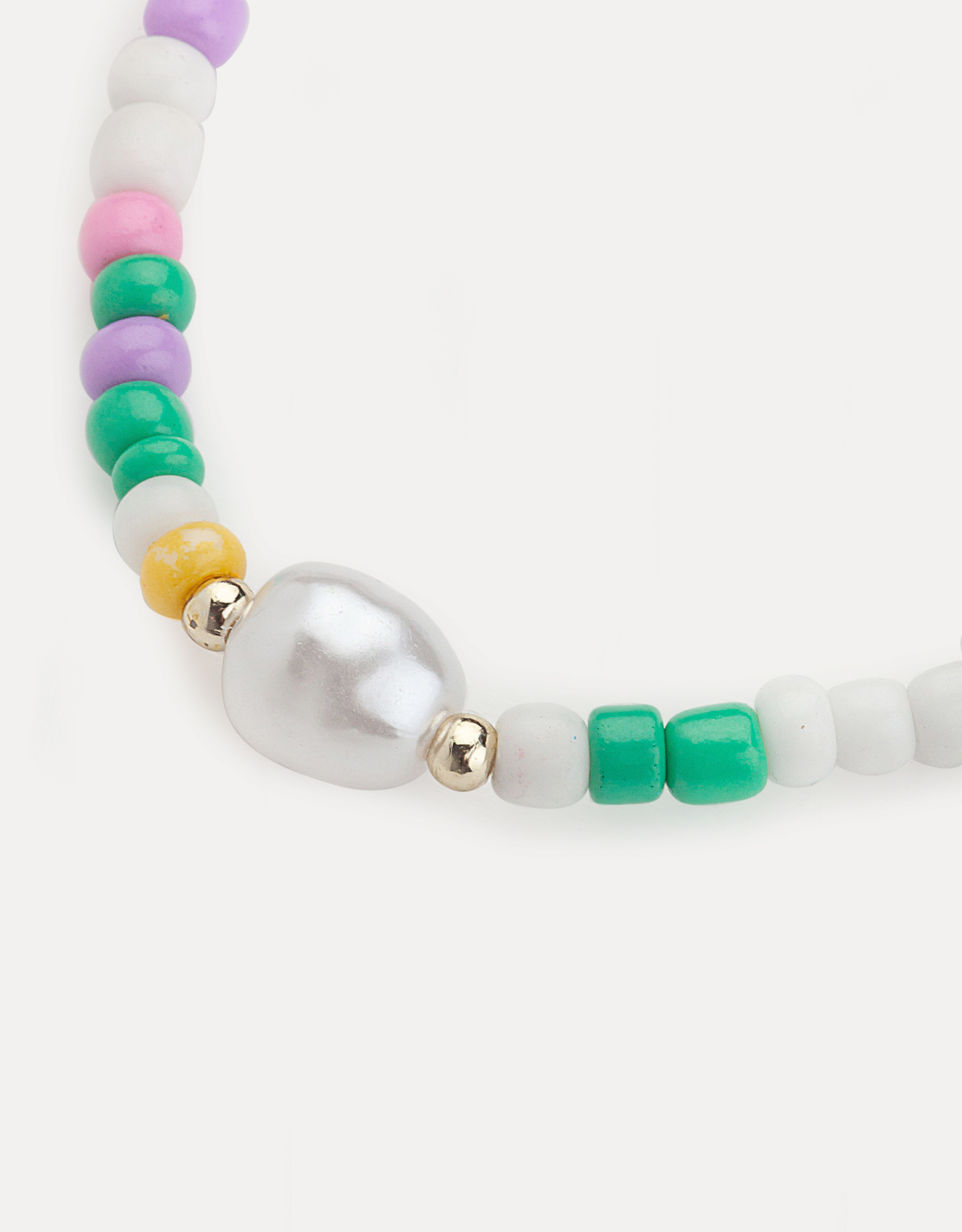Набор браслетов, 6 см, 4 шт, пластик/стекло, золотистый/цветной, Love, Pearl color, image-5