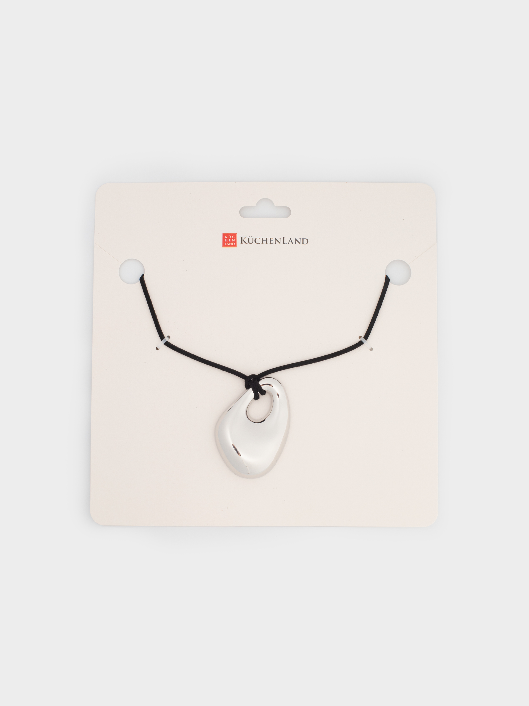 Шынжыр-бау, 1,6 м, аспасы бар, металл/нейлон, күміс, Jewelry, image-4