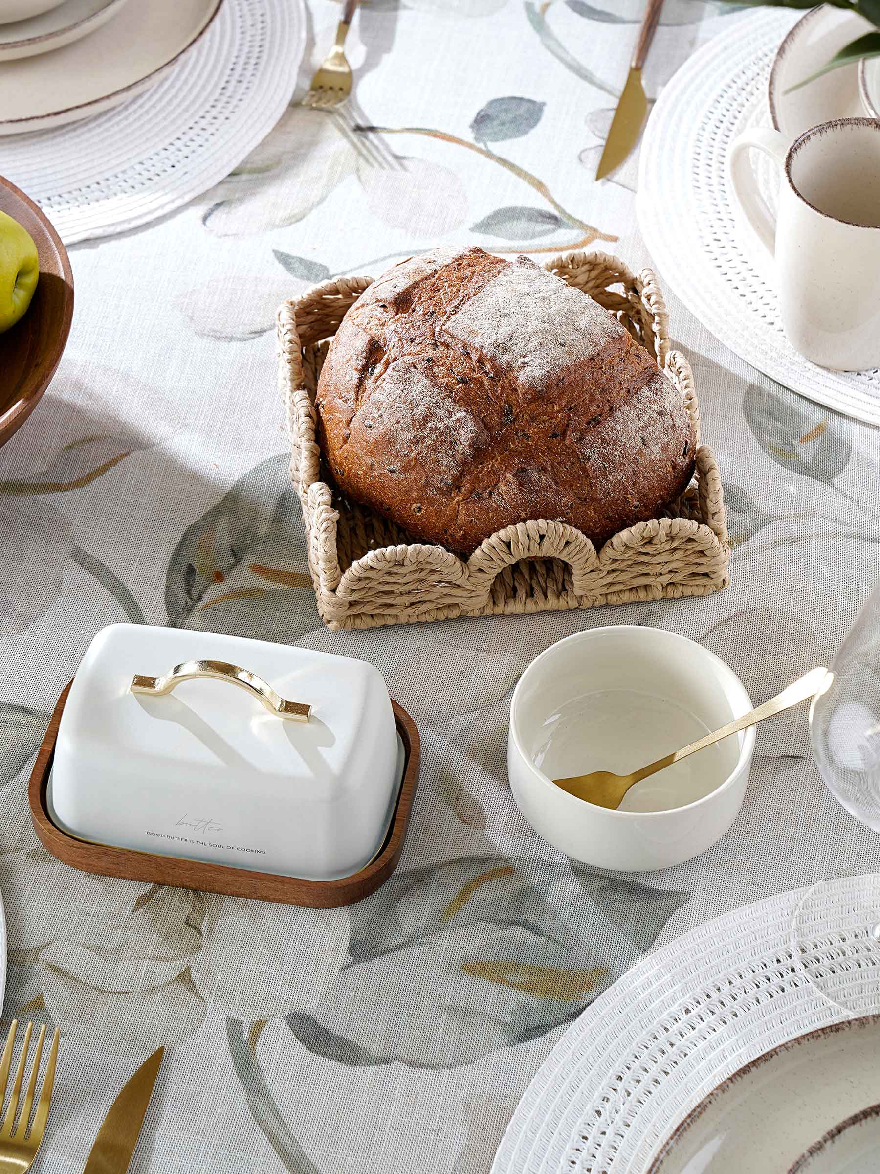 Корзина для салфеток, 19х19 см, плетеная, с ручками, целлюлоза, квадратная, Braided, image-6