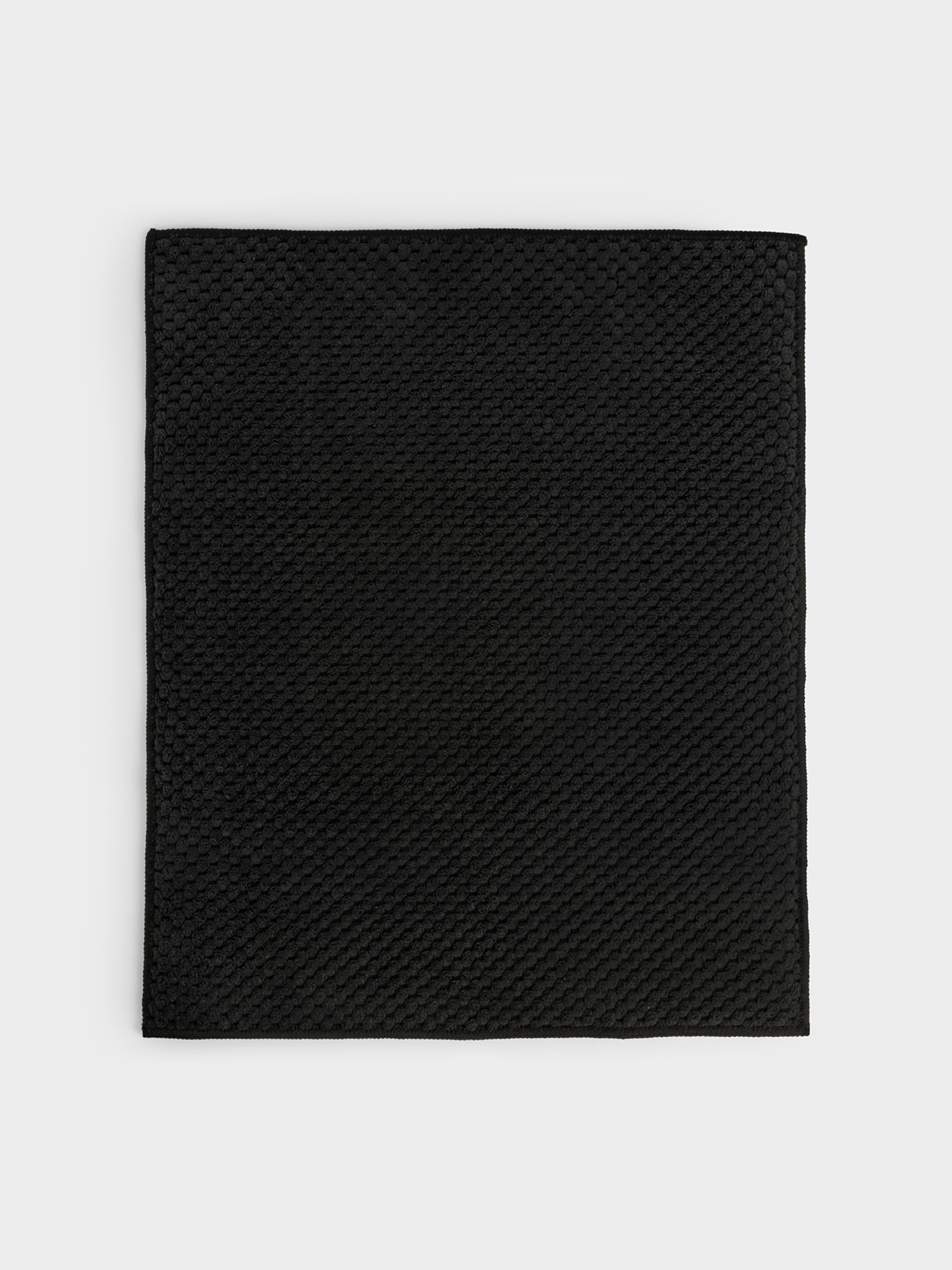 Коврик для сушки посуды, 30х38 см, микрофибра, черный, Black clean, image-0