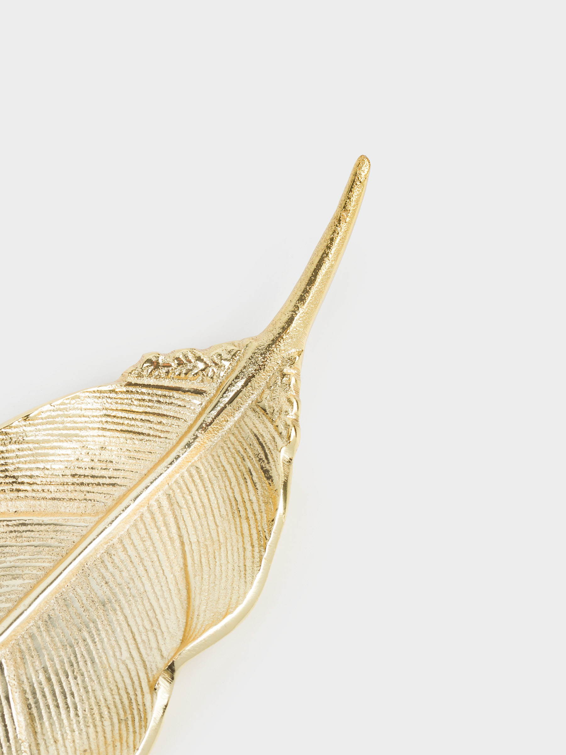 Блюдо декоративное, 26х9 см, металл, золотистое, Лист, Fantastic gold, image-5