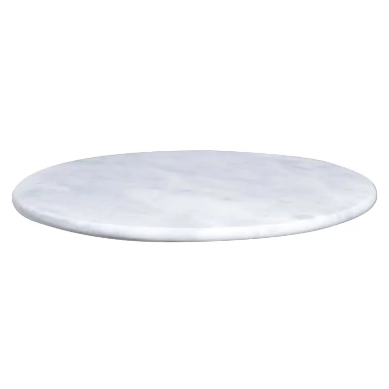 Блюдо сервировочное, 30 см, вращающееся, мрамор, белое, Marble  ,image-0