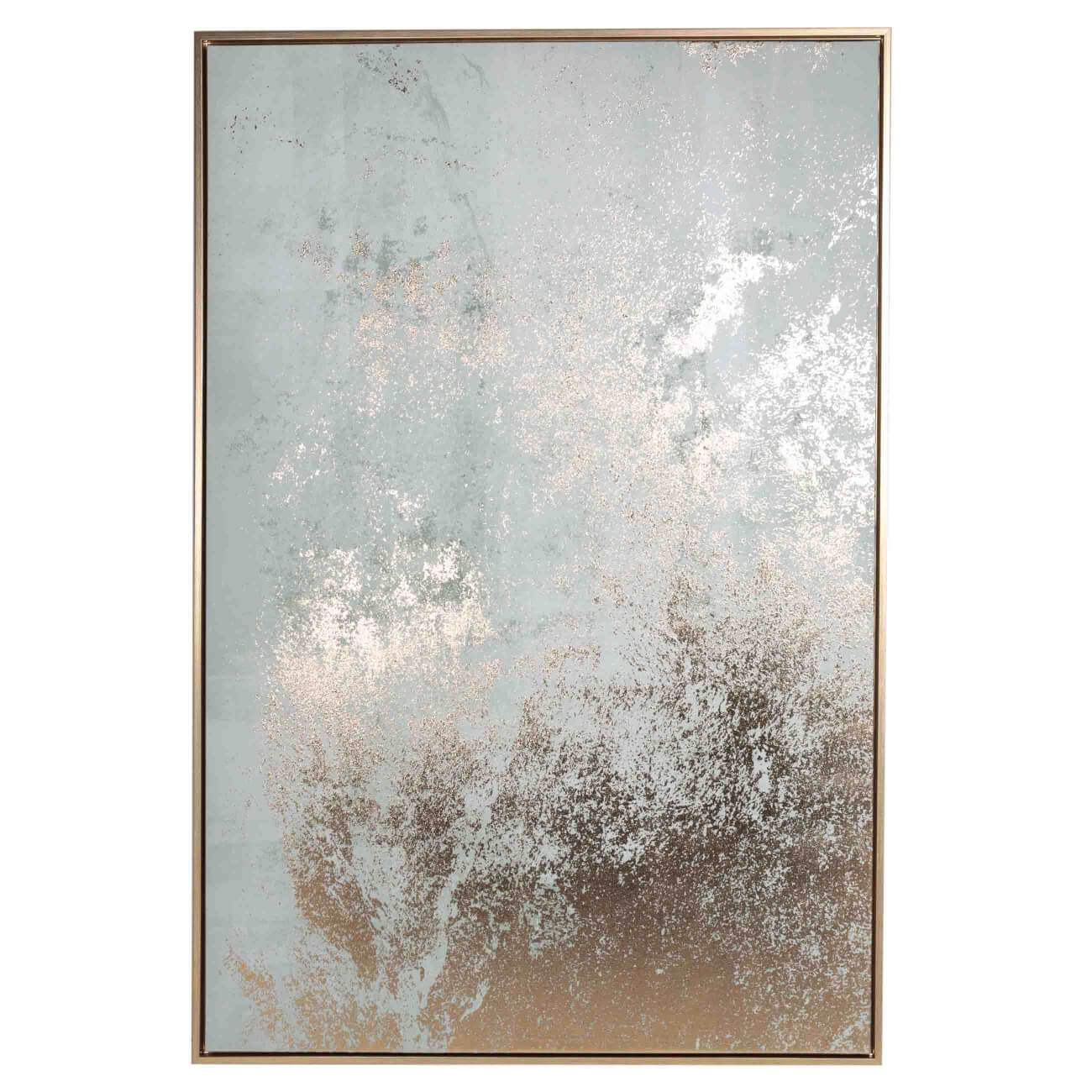 Жақтаудағы сурет, 80х120 см, кенеп, сұр-алтын түстес, Abstract изображение № 1