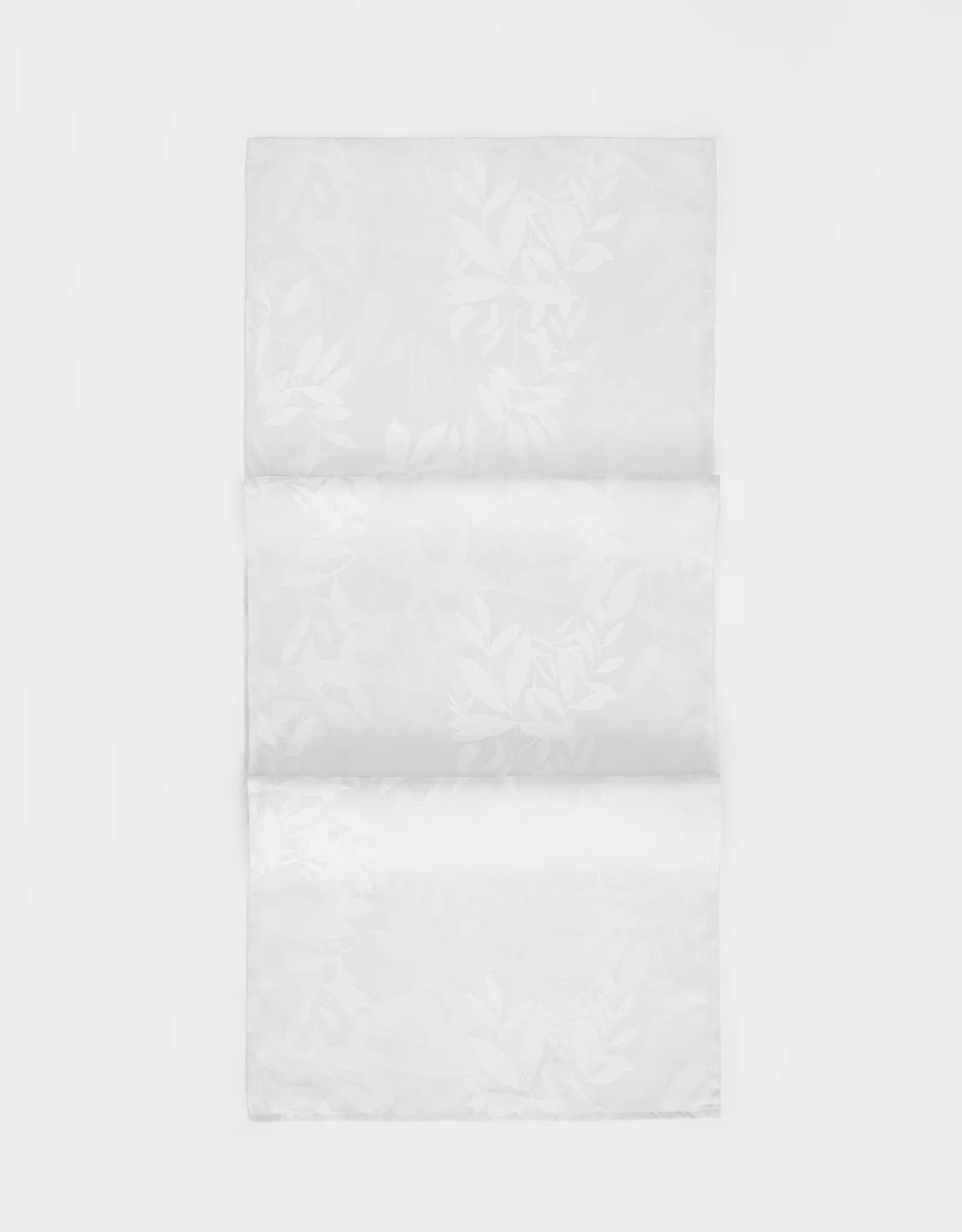 Үстел төсеніші, 40х160 см, жаккард, полиэстер, сүт түстес, Бұтақтар, Patterned branches, image-0