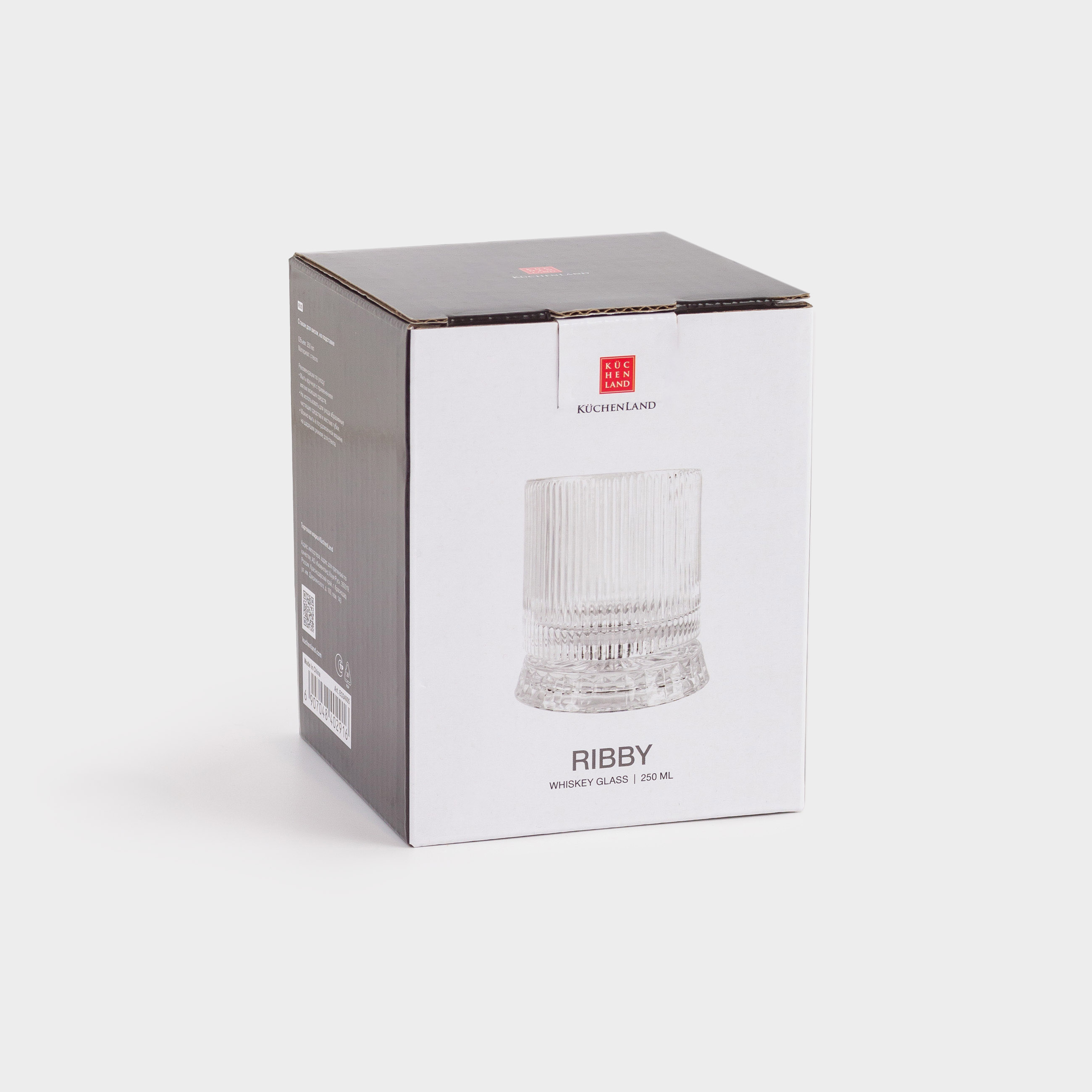 Стакан для виски, 8 см, 250 мл, на подставке, стекло Р, Ribby, image-3