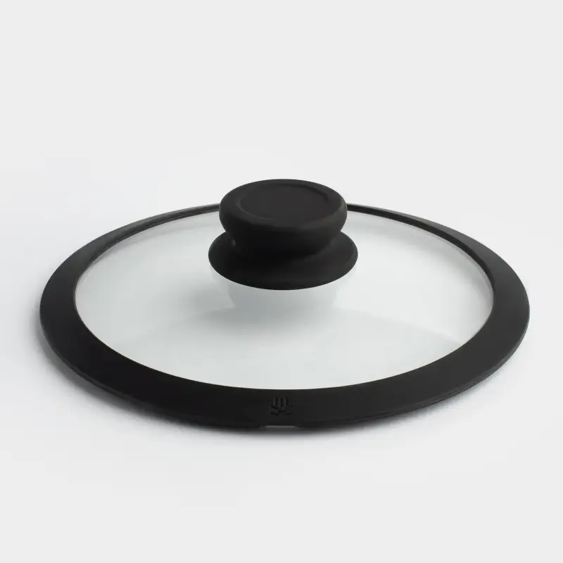 Крышка, 20 см, стекло Т/силикон, Solution accessory, image-0