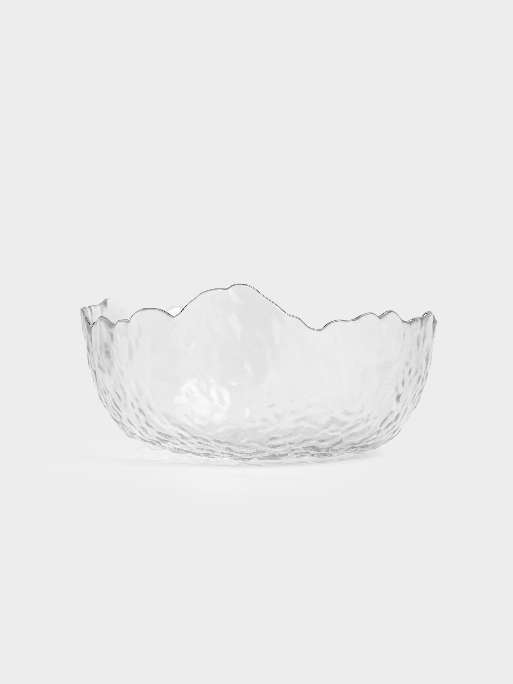 Салатник, 17х7 см, 700 мл, стекло, с серебристым кантом, Nautilus silver, image-5