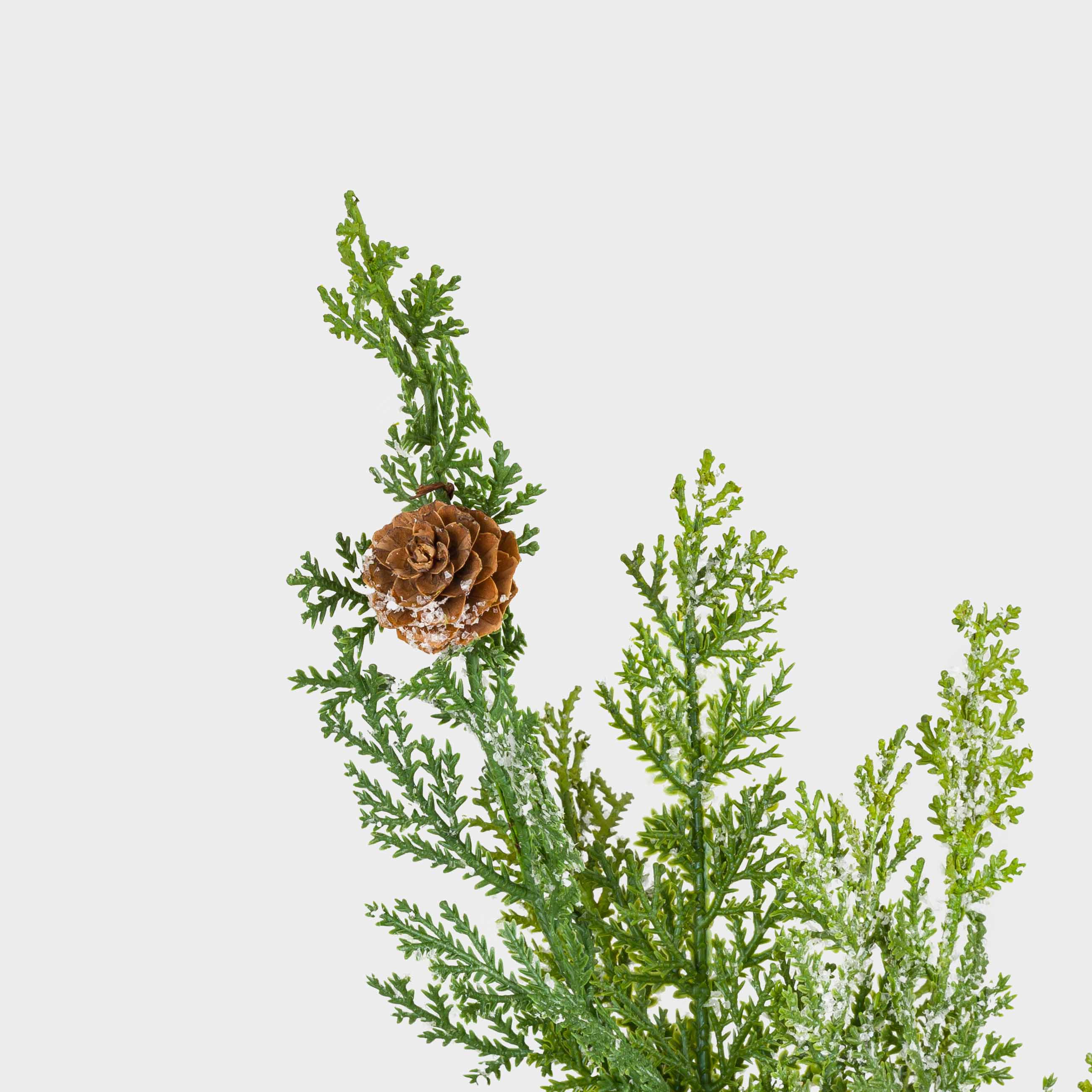 Ветка декоративная, 77 см, полиэтилен, Ветка с шишками, Conifer decor, image-2