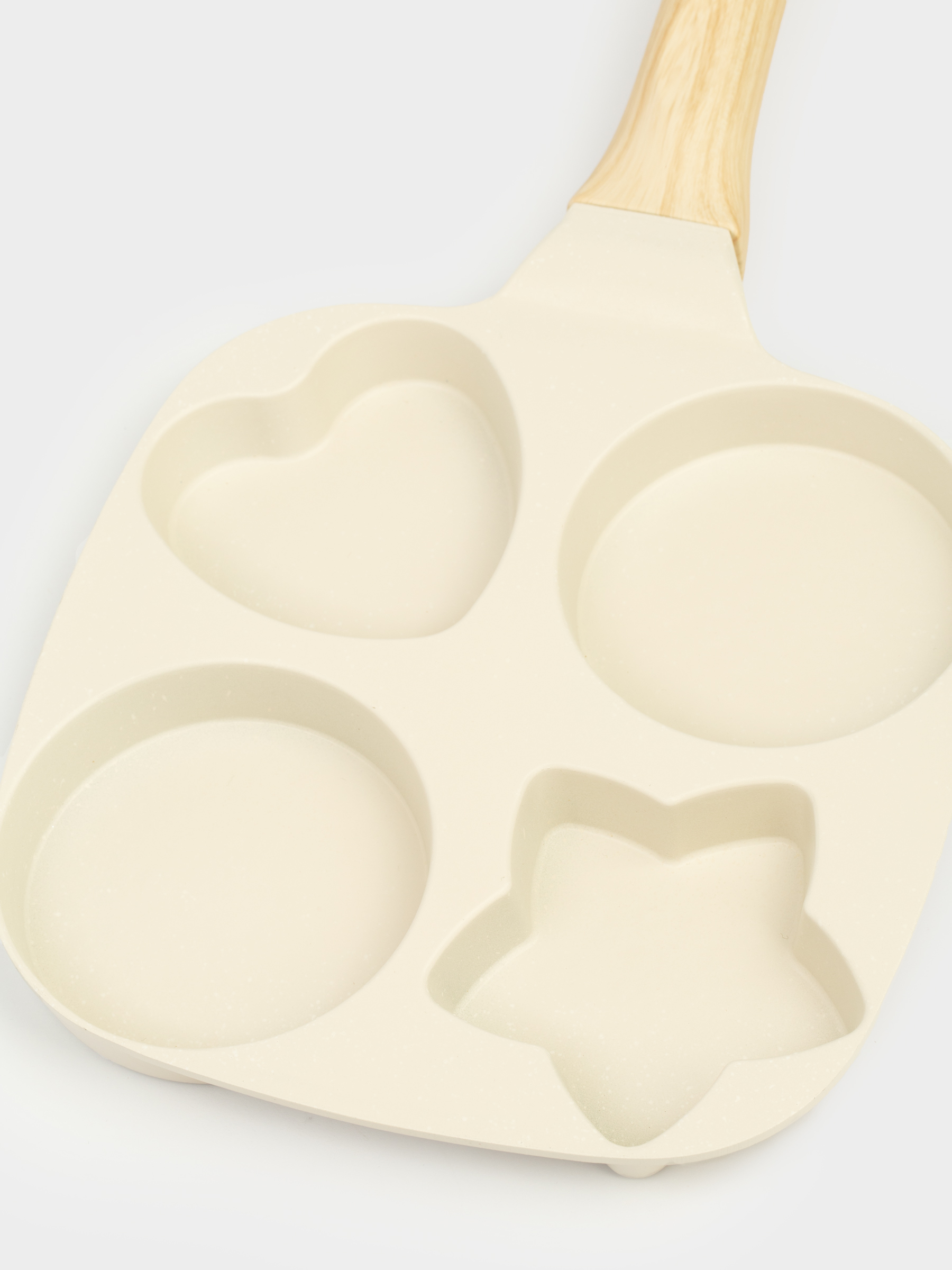 Жұмыртқа мен құймаққа арналған таба, 19 см, 4 бөлім, жабыны бар, алюминий, сарғылт-қоңыр, Пішіндер, Sentimentality, image-1