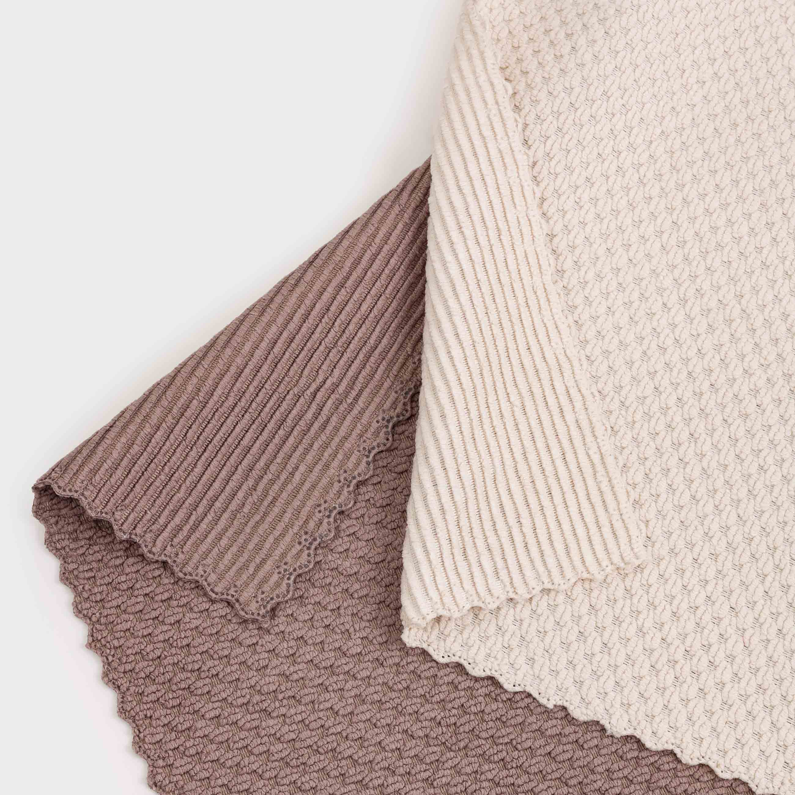 Ас үйге арналған шүберек, 30х30 см, 2 дана, микрофибра, қоңыр/крем түсті, Астық, Clean, image-4