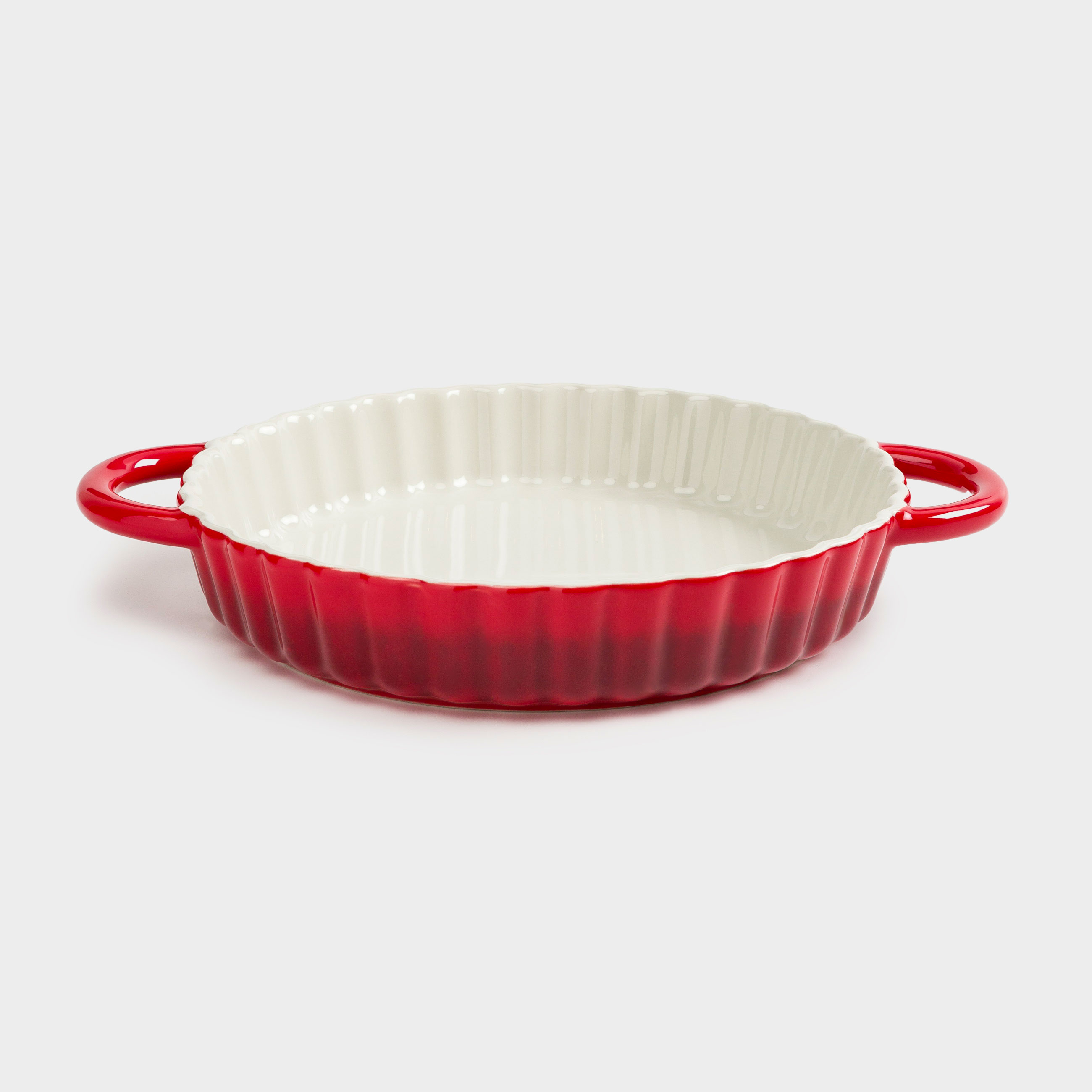Форма для запекания, 22 см, керамика, круглая, бордовая, Градиент, Cakes gradient, image-1