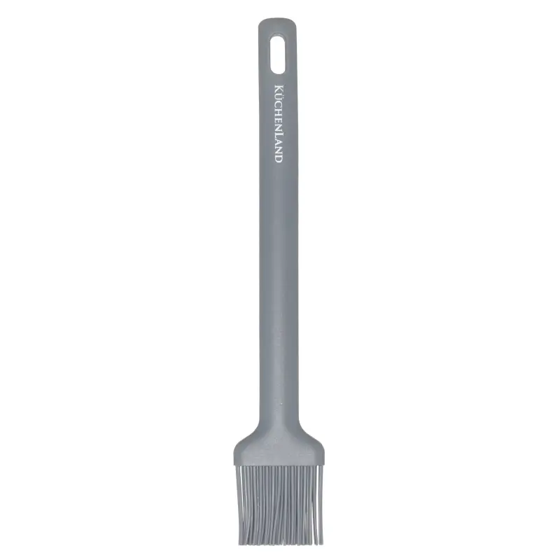 Кисть кулинарная, 27 см, силикон, серая, Grey steel ,image-0