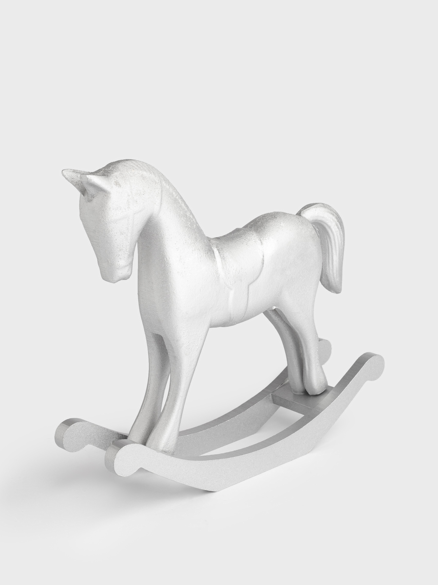 Мүсінше, 22 см, ағаш, алтын, Жылқы, Antique horse, image-2